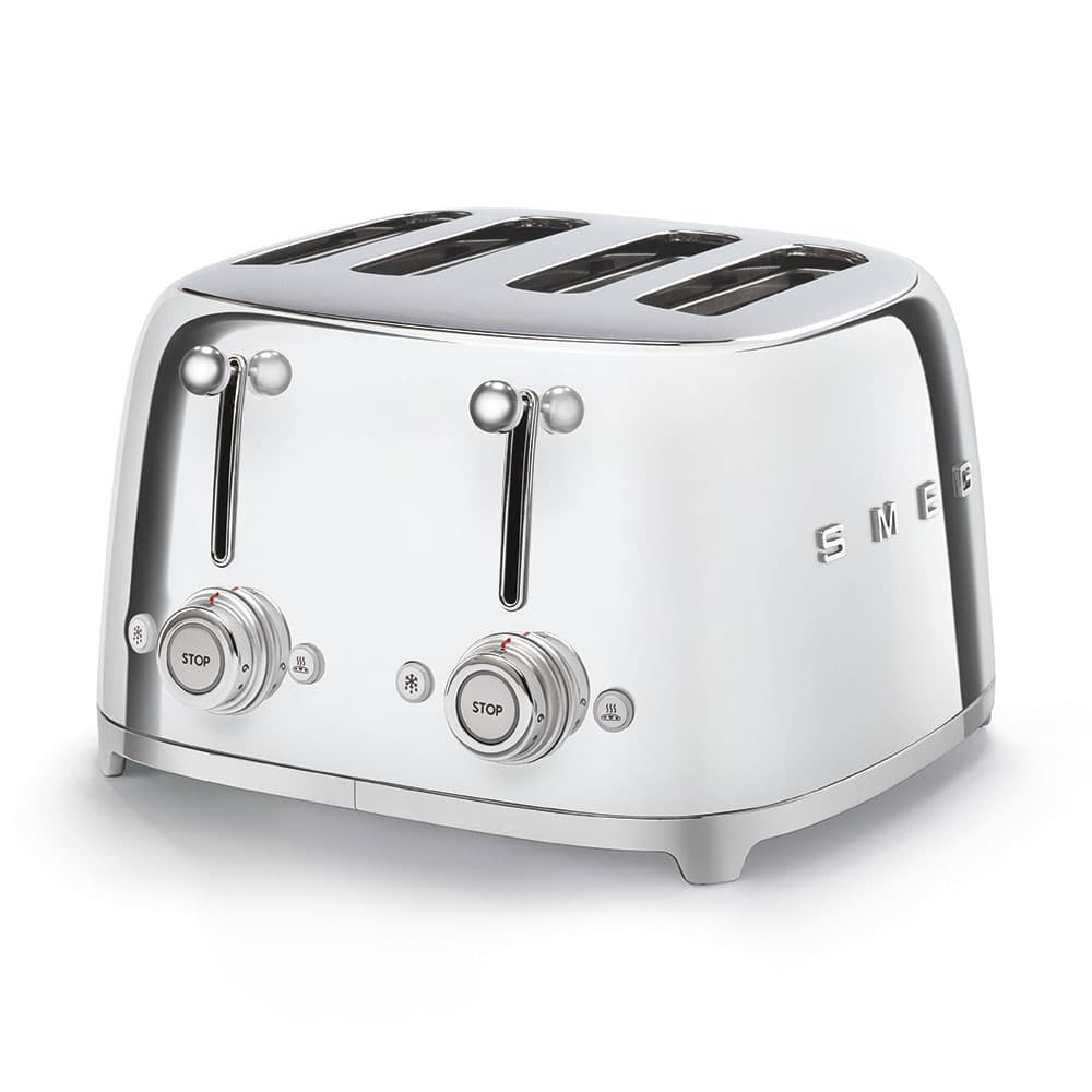 SMEG TSF03SSEU broodrooster steel, Zilver