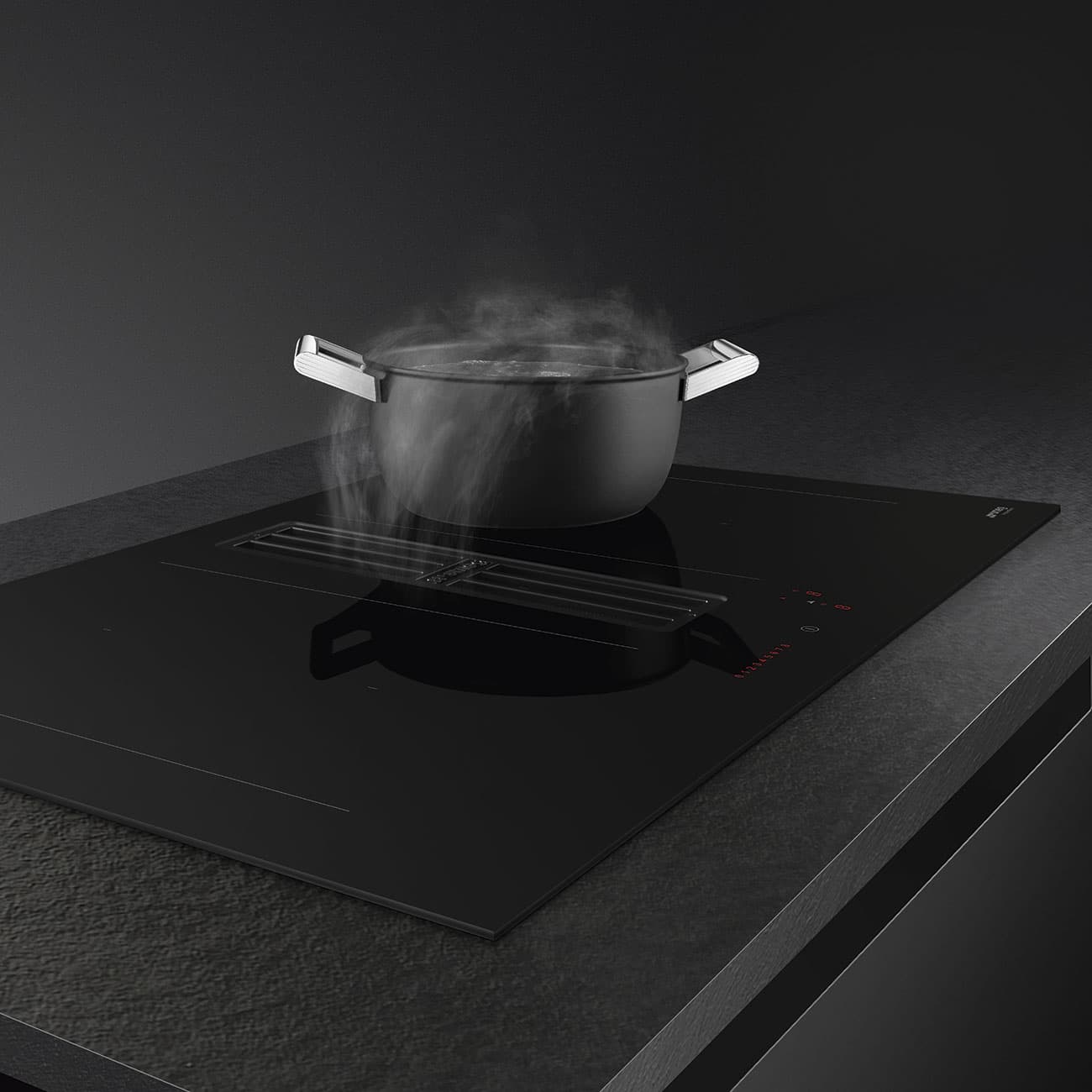 SMEG HOBD482D2 kookplaat, Zwart (afbeelding 4 van 6)