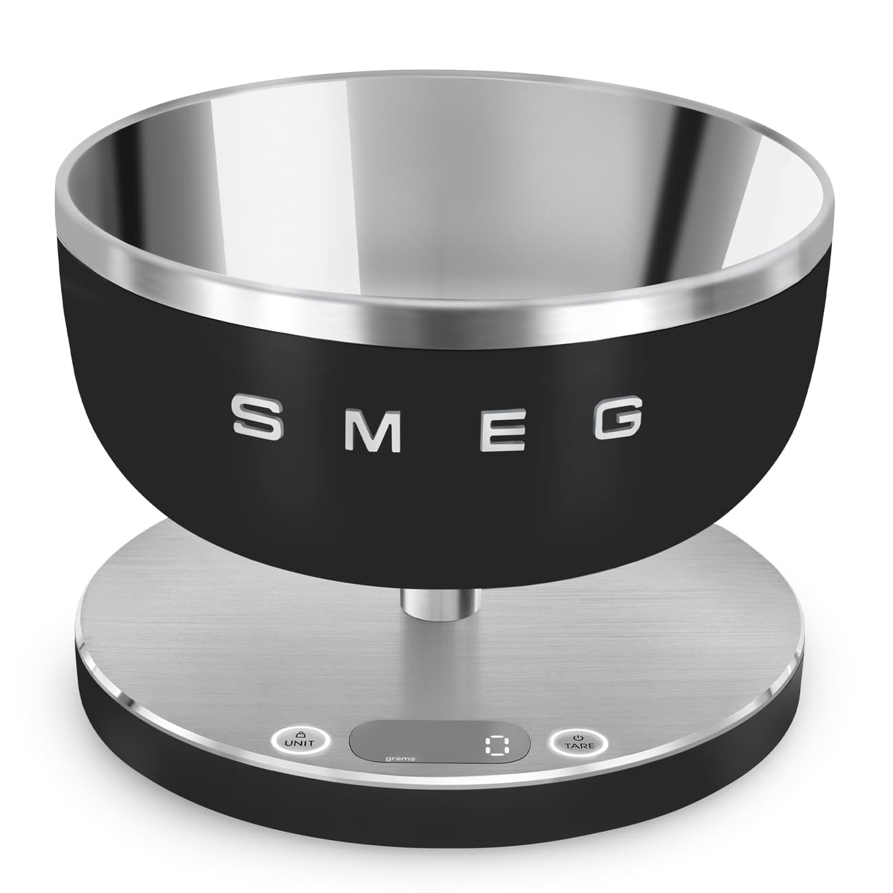 SMEG KSC01BLMWW Digitale keukenweegschaal matzwart, Mat zwart