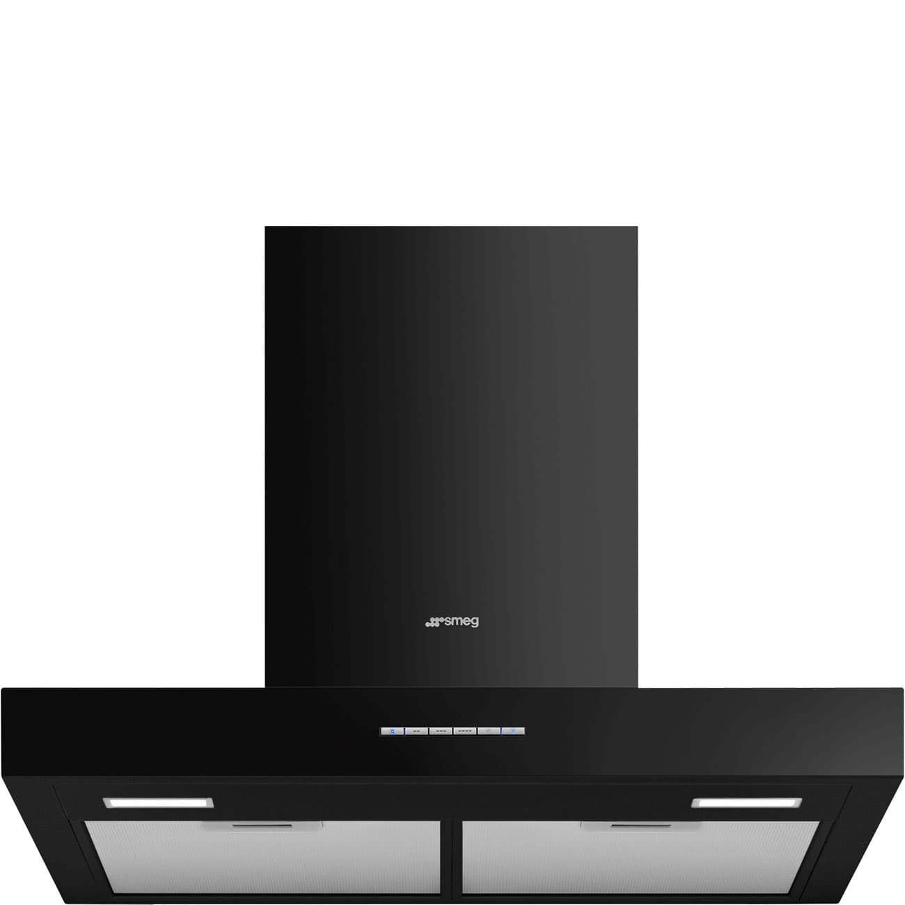 SMEG KBT600BL wand afzuigkap, Zwart