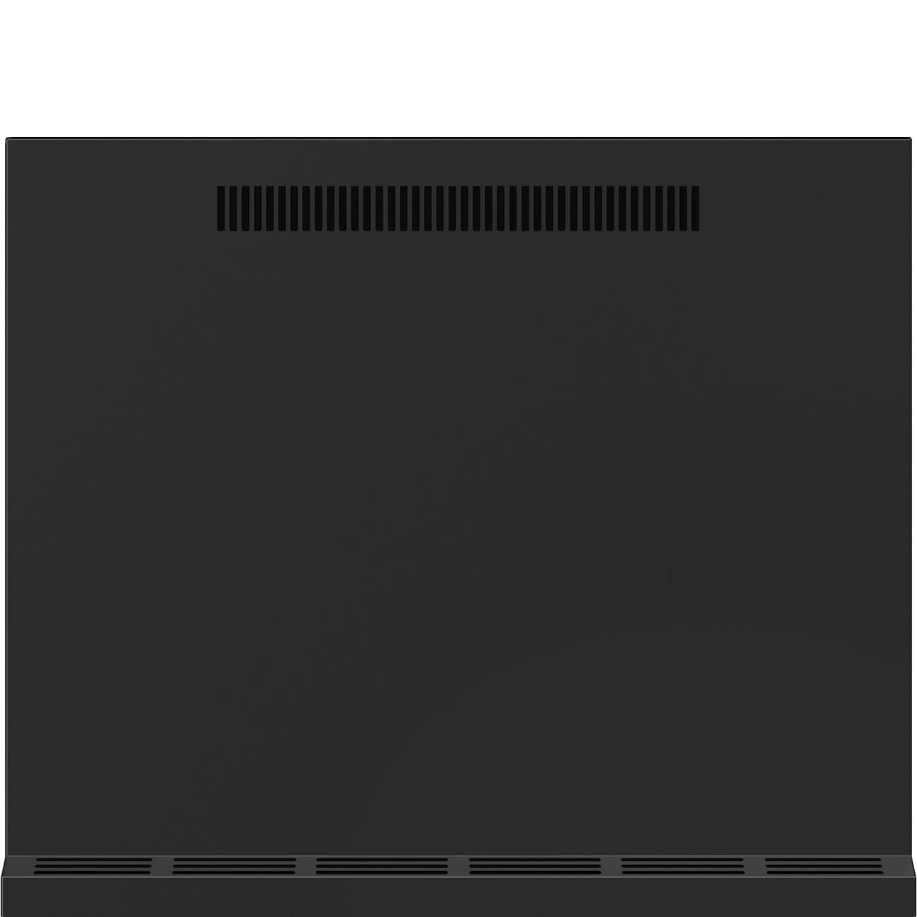 SMEG KITSB9MB achterwand matt black, Mat zwart