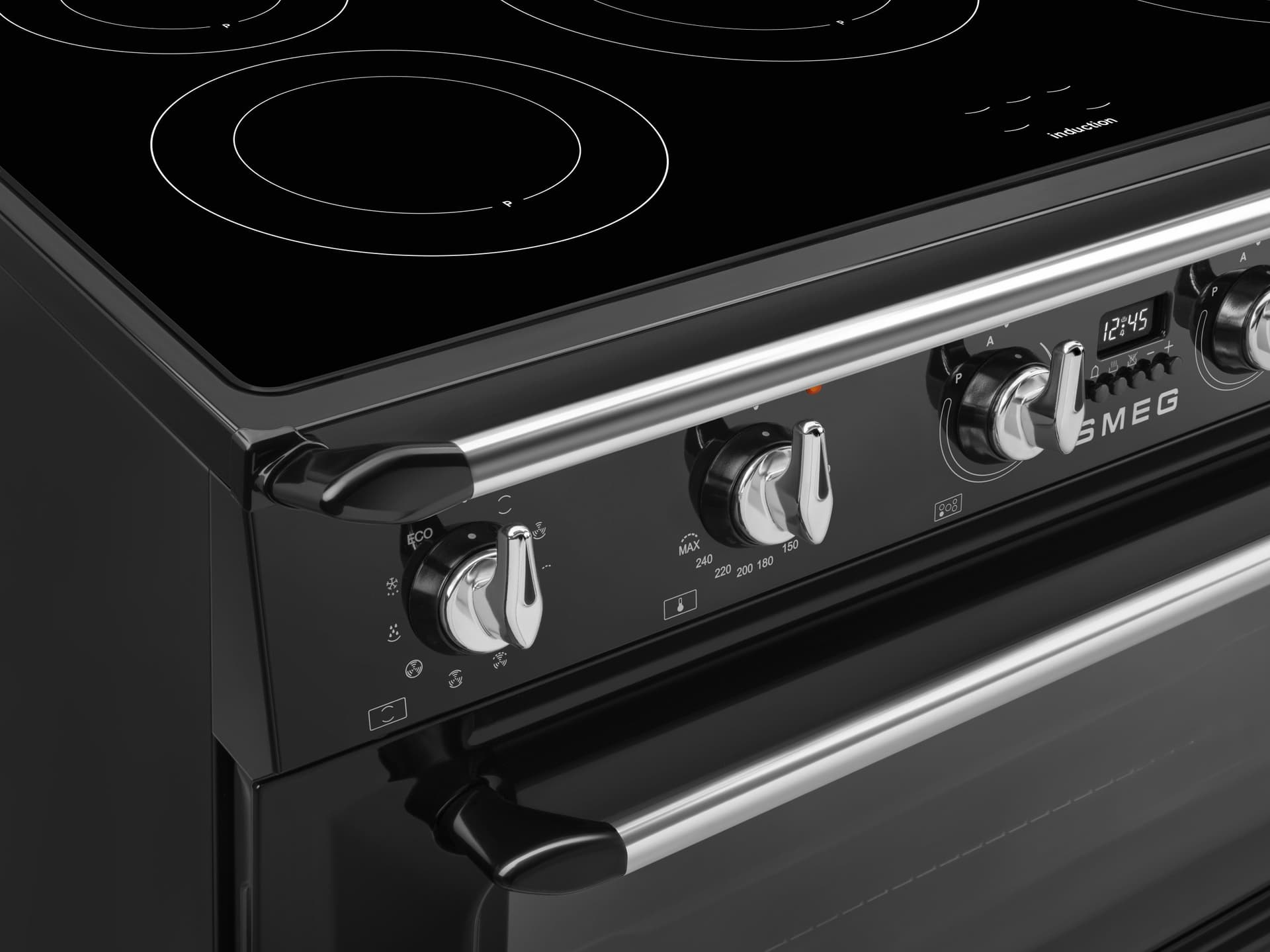 SMEG TR90IMBL fornuis, Zwart (afbeelding 5 van 6)