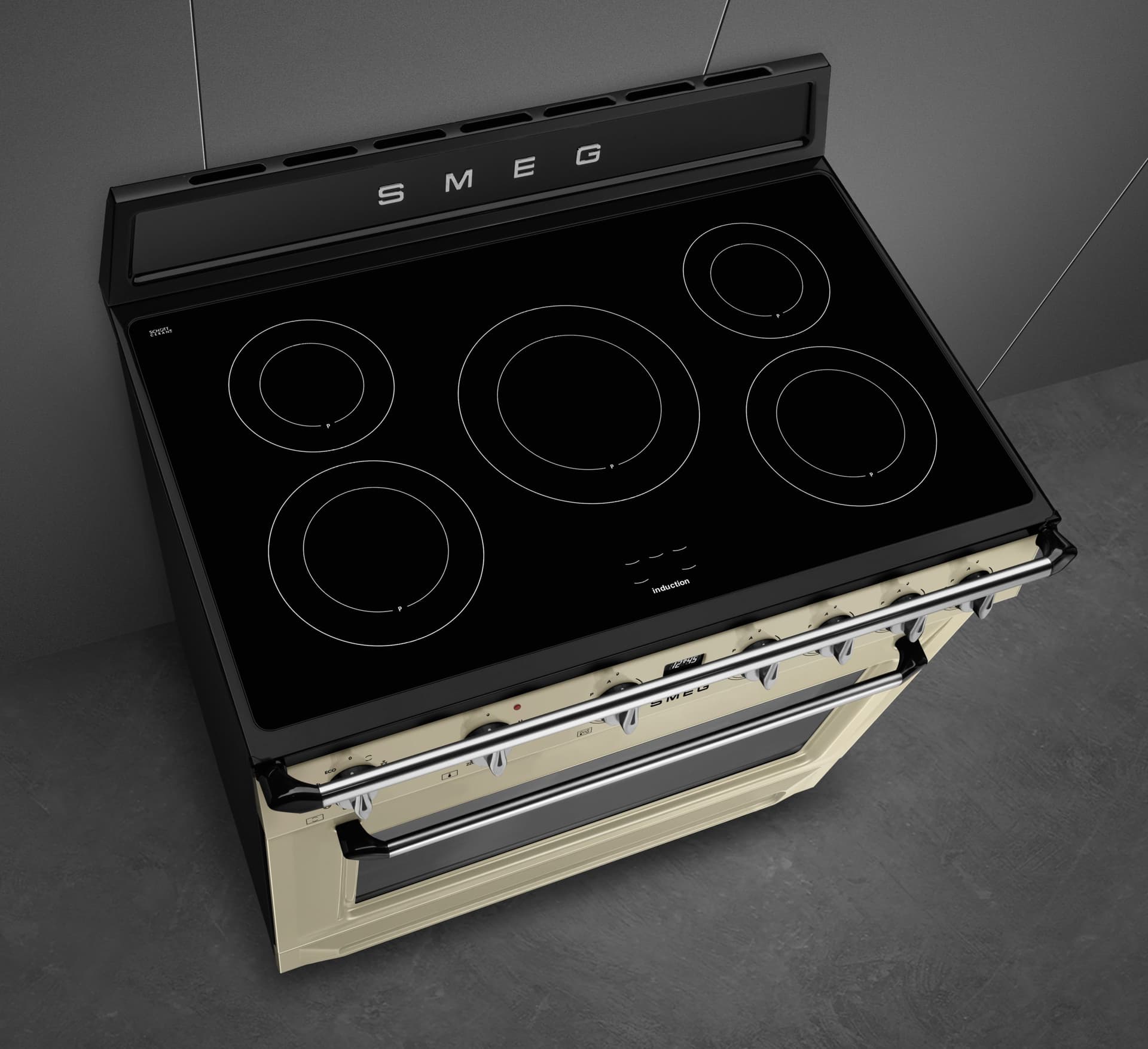 SMEG TR90IMP fornuis, Creme (afbeelding 2 van 6)