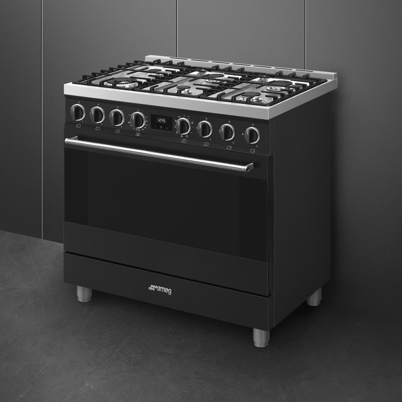 SMEG B91GMMBNLK2 fornuis, Antraciet (afbeelding 3 van 5)