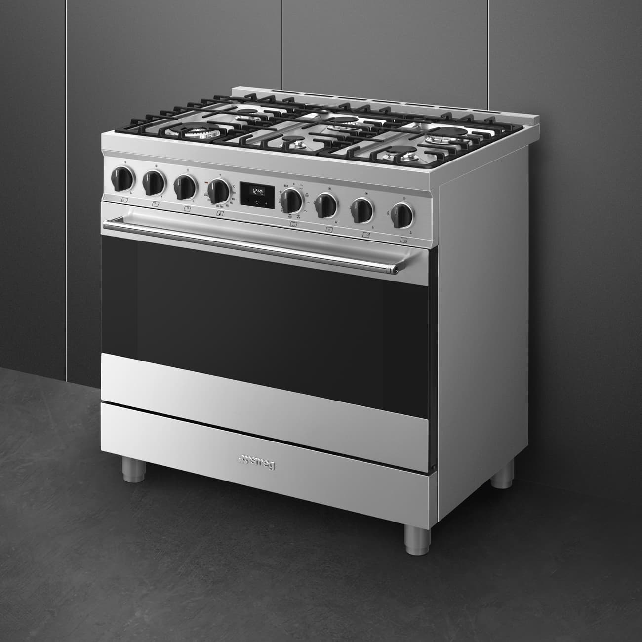 SMEG B91GMXNLK2 fornuis, Rvs (afbeelding 3 van 5)