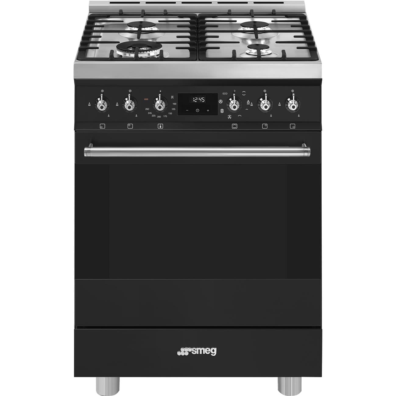 SMEG C6GMMBNLK2 fornuis, Mat zwart