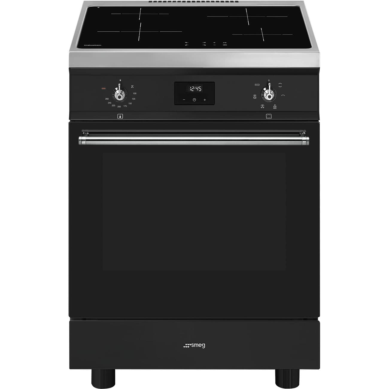 SMEG C6IMMBT2 fornuis, Antraciet