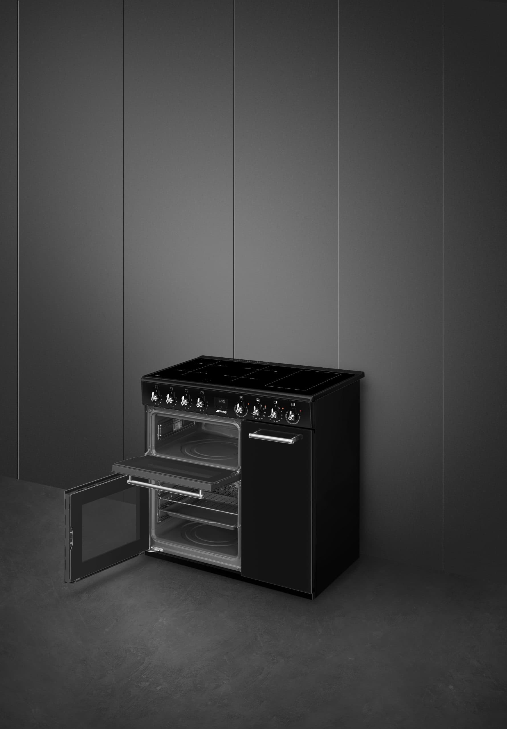 SMEG CX93IMBL inductie fornuis zwart (afbeelding 4 van 5)