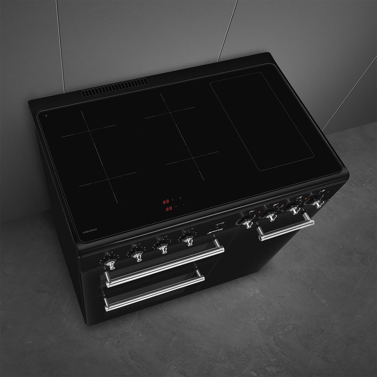 SMEG CX93IMBL inductie fornuis zwart (afbeelding 3 van 5)
