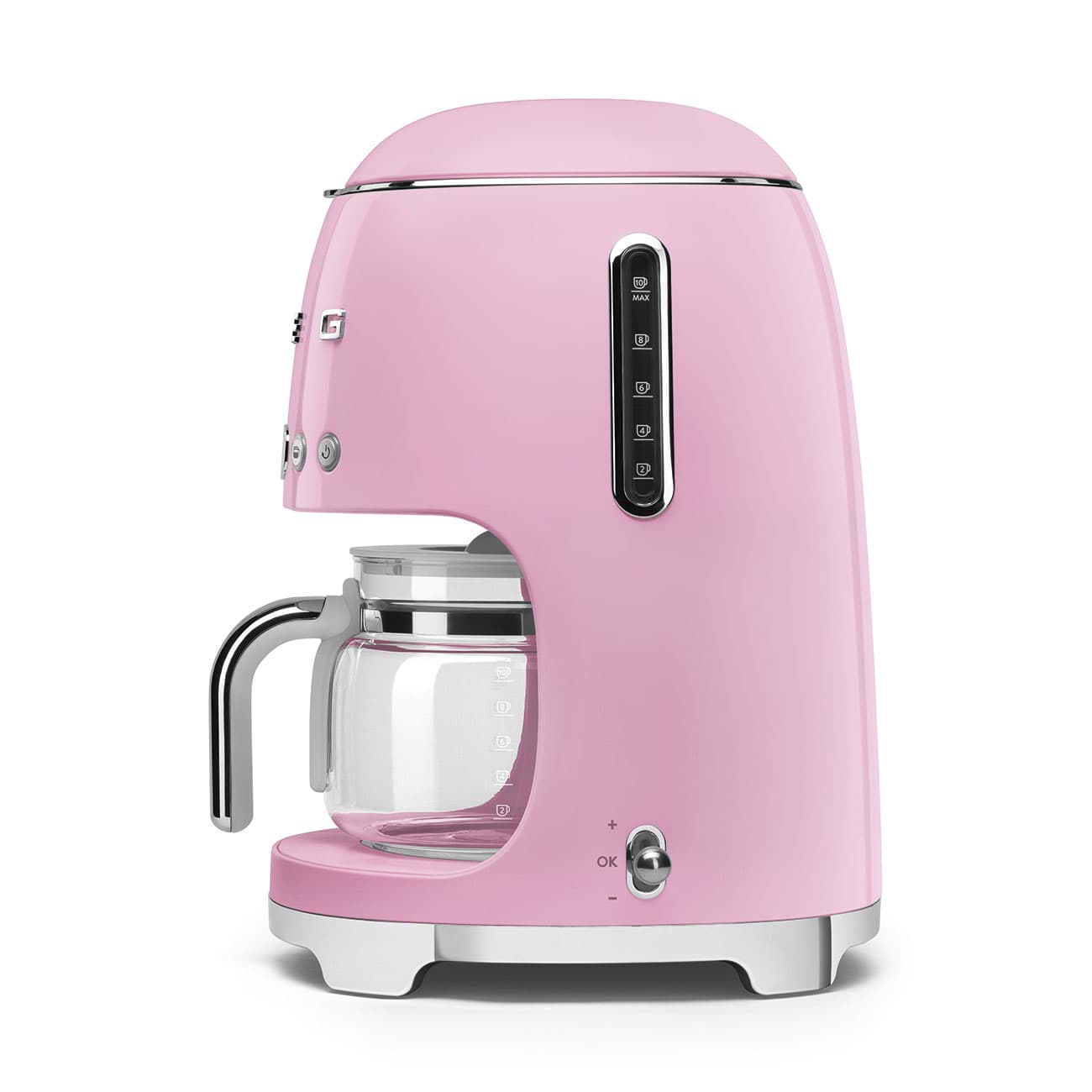 SMEG DCF02PKEU filterkoffiemachine, Roze (afbeelding 4 van 5)
