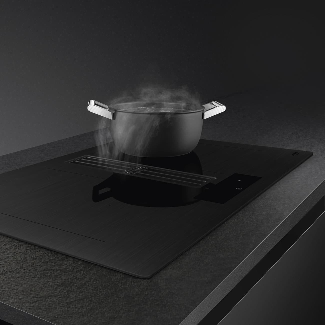 SMEG HOBD382MB2 kookplaat, Mat zwart (afbeelding 4 van 8)