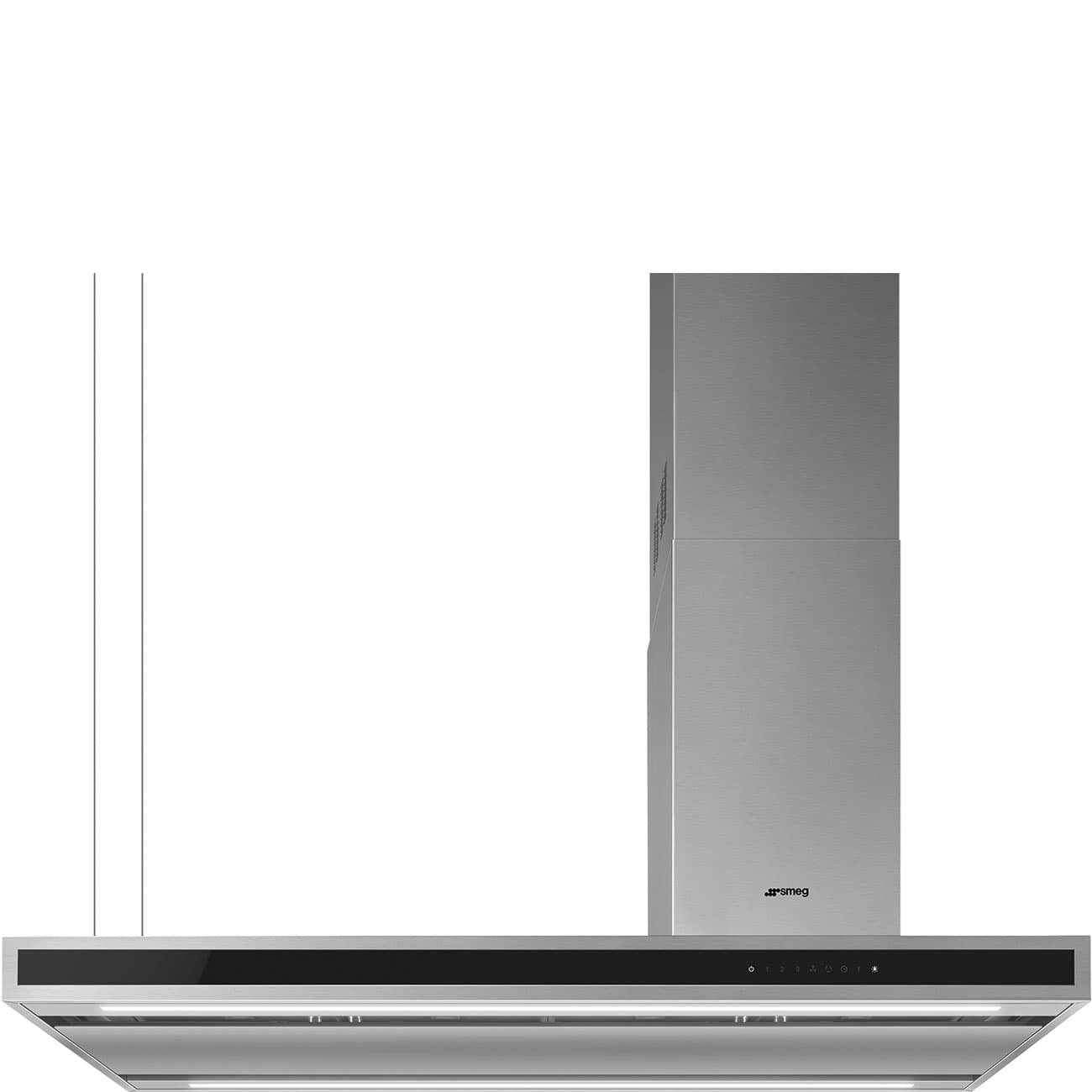 SMEG KLTI12L4X eiland afzuigkap, Rvs