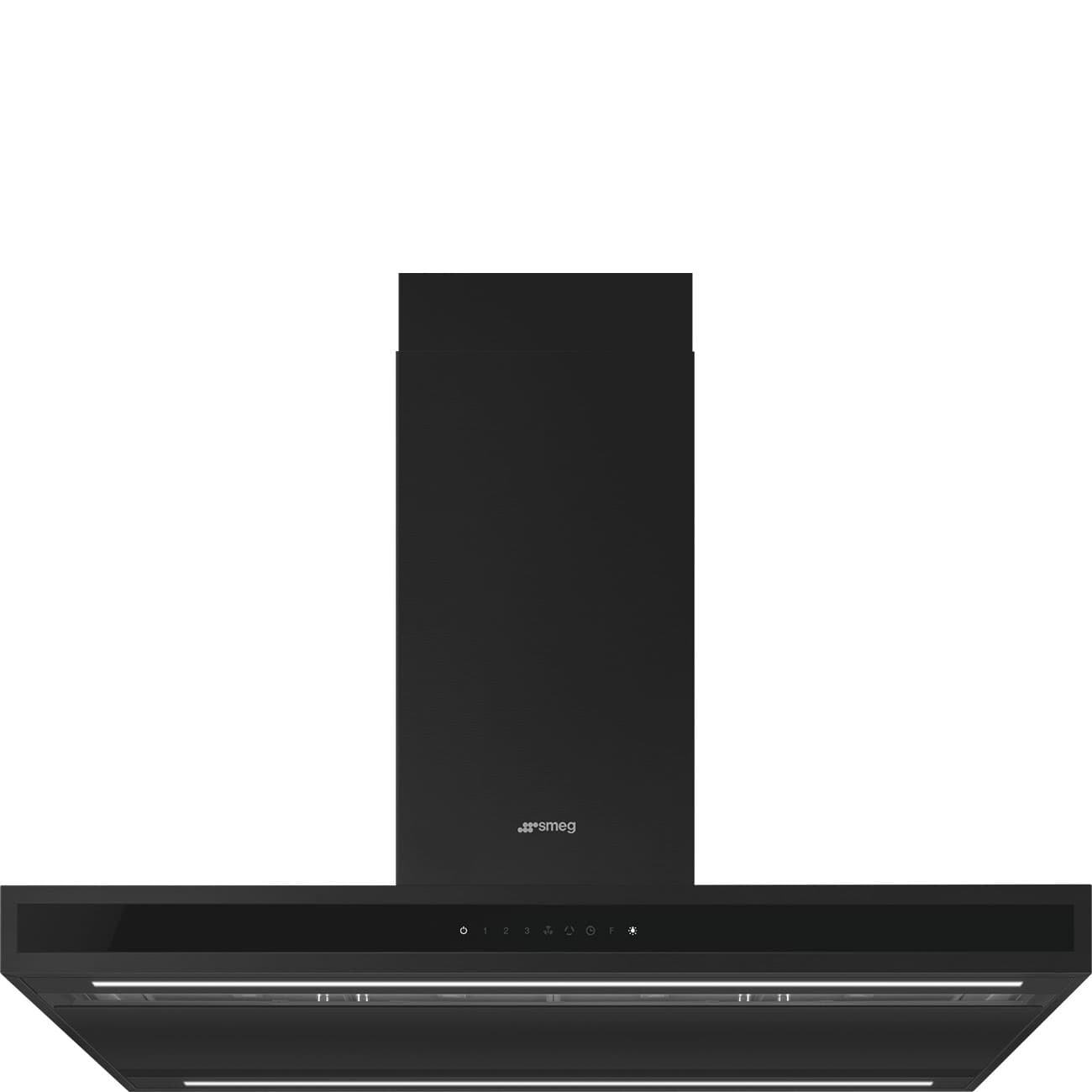 SMEG KLTI9L4MB eiland afzuigkap, Mat zwart
