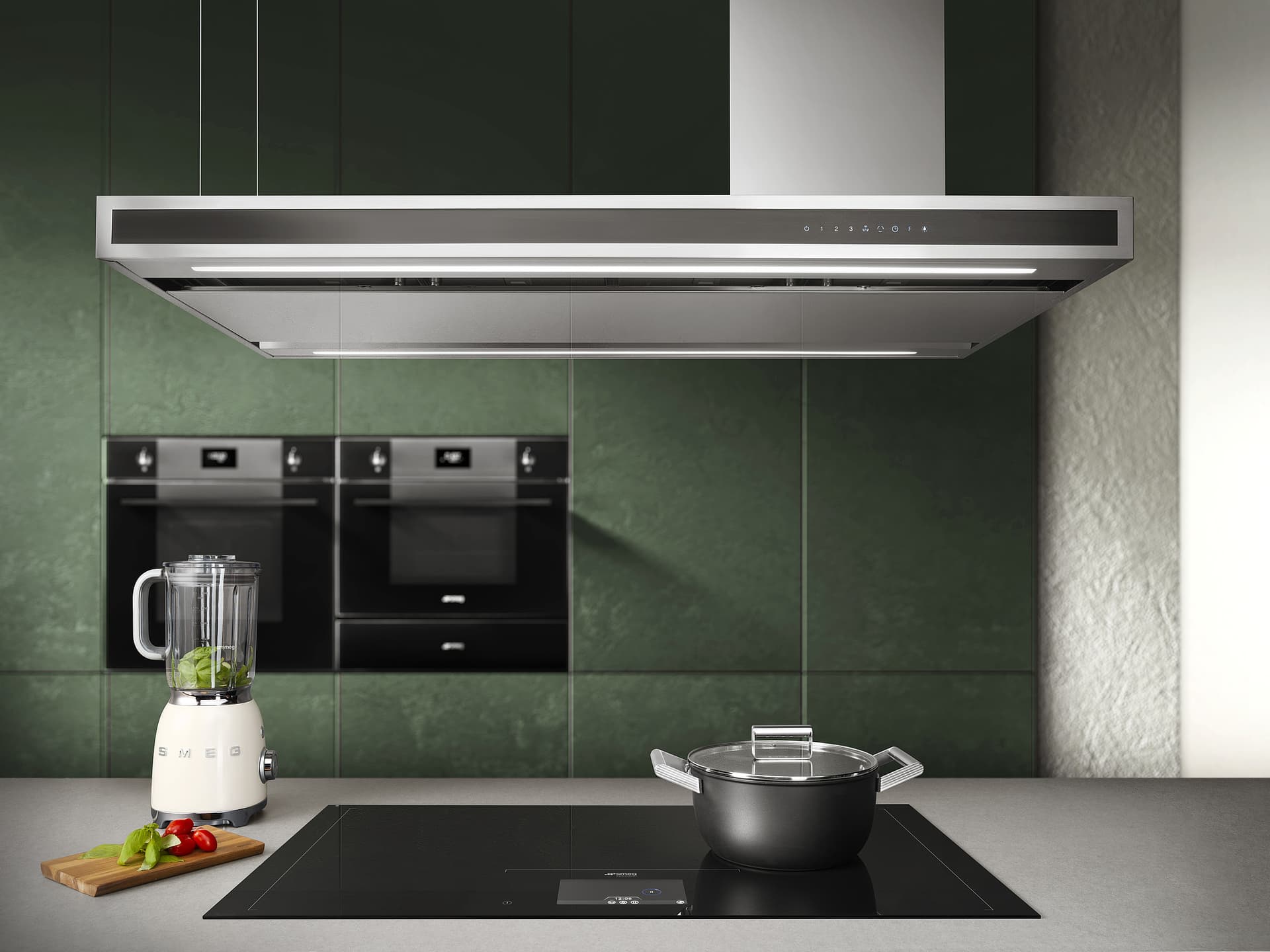 SMEG KLTI12L4X eiland afzuigkap, Rvs (afbeelding 4 van 5)