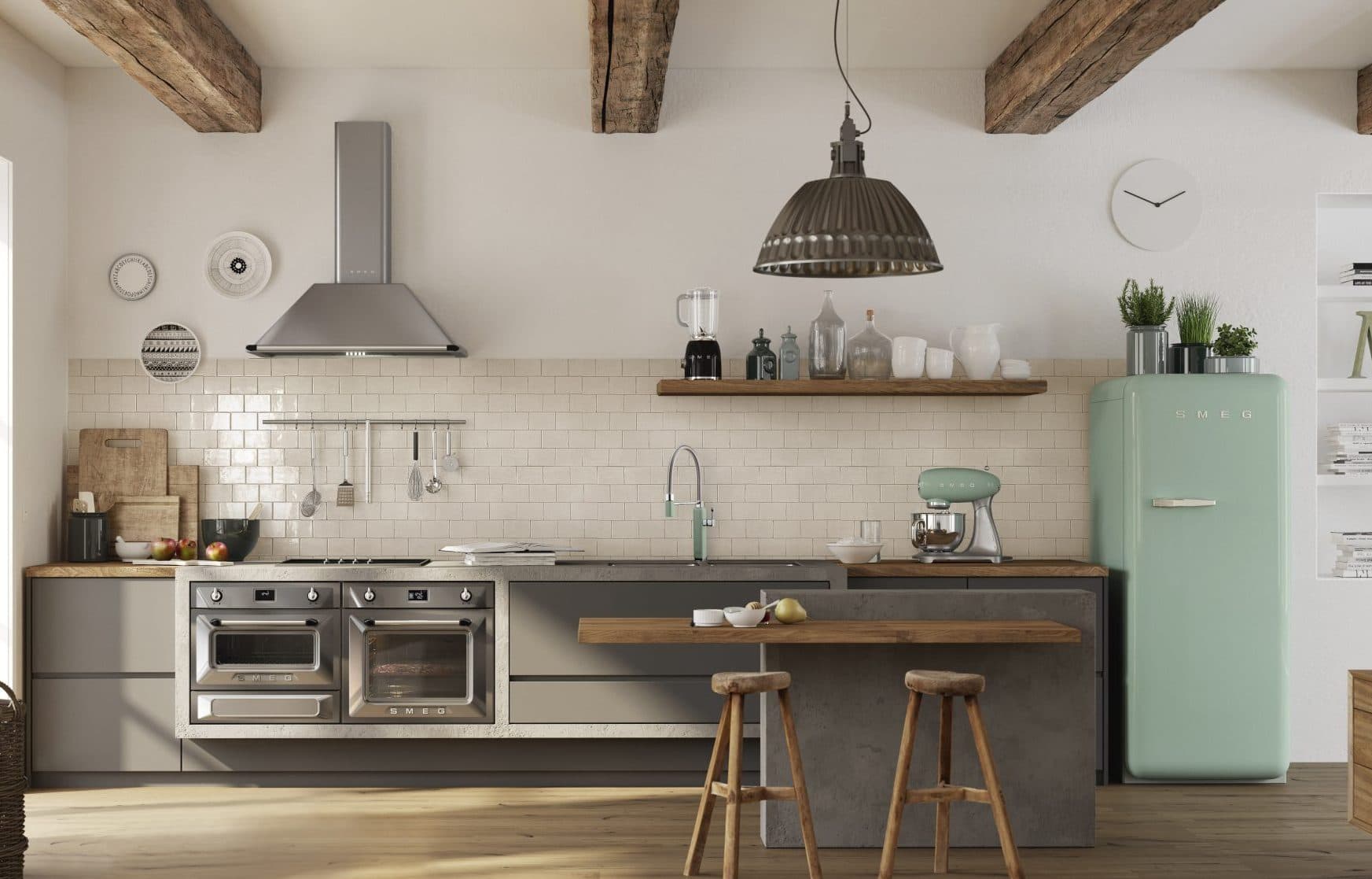 SMEG KTR90XE wand afzuigkap, Rvs (afbeelding 2 van 3)