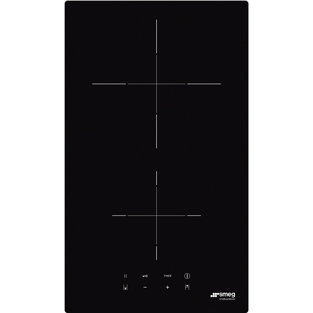 SMEG SI2321D kookplaat, Zwart