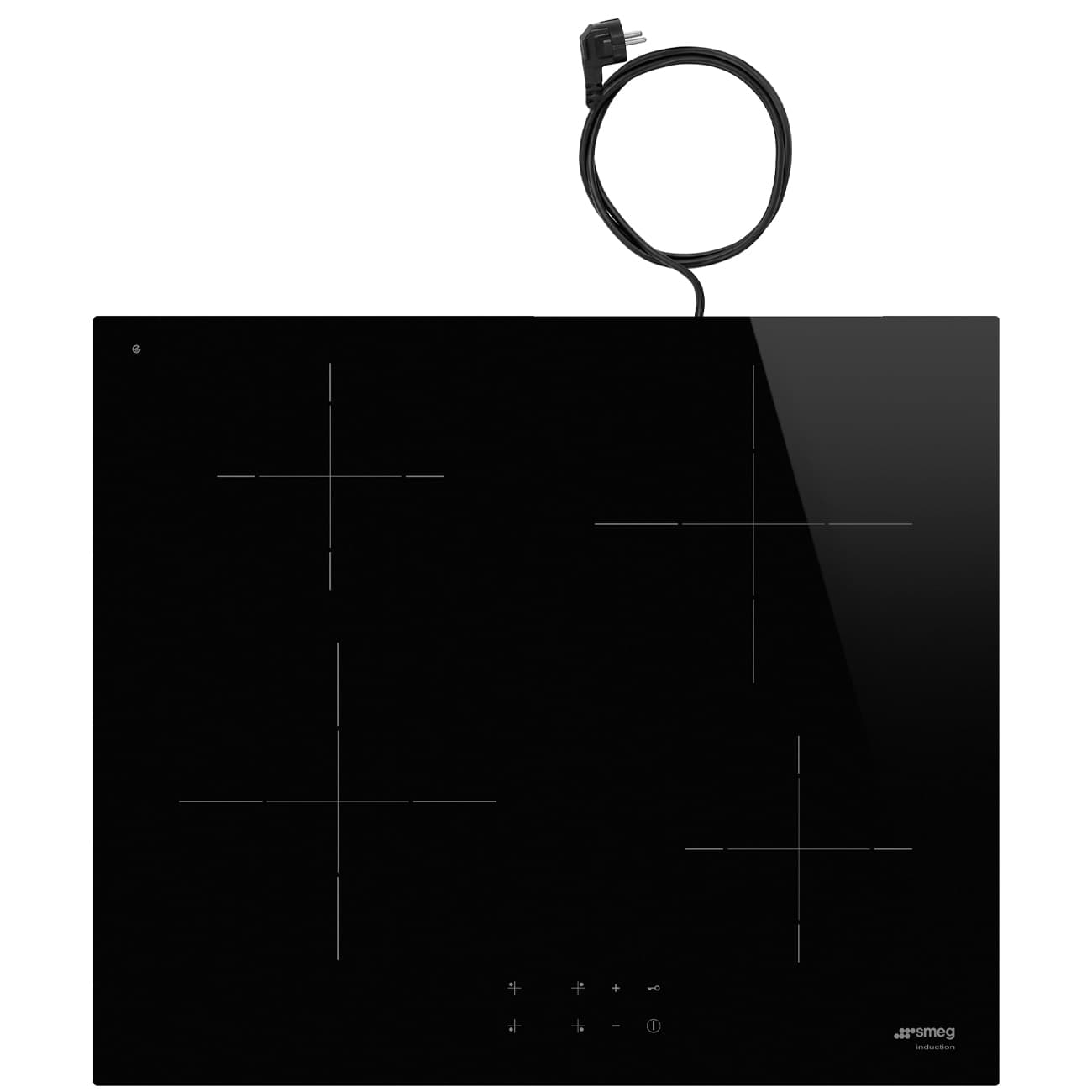 SMEG SI2641DL kookplaat, Zwart