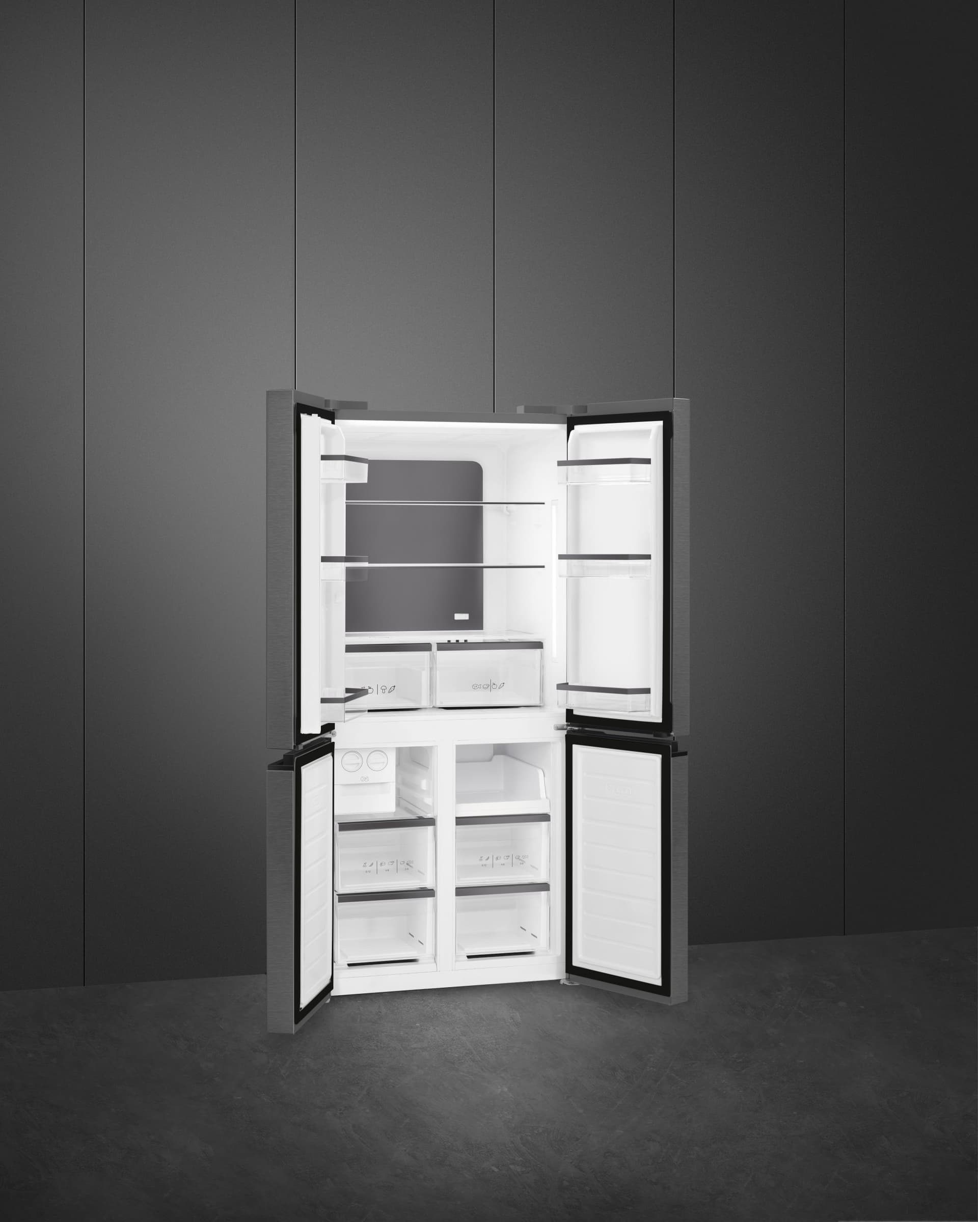 SMEG FQI48KD koelkast, Donker RVS (afbeelding 2 van 5)