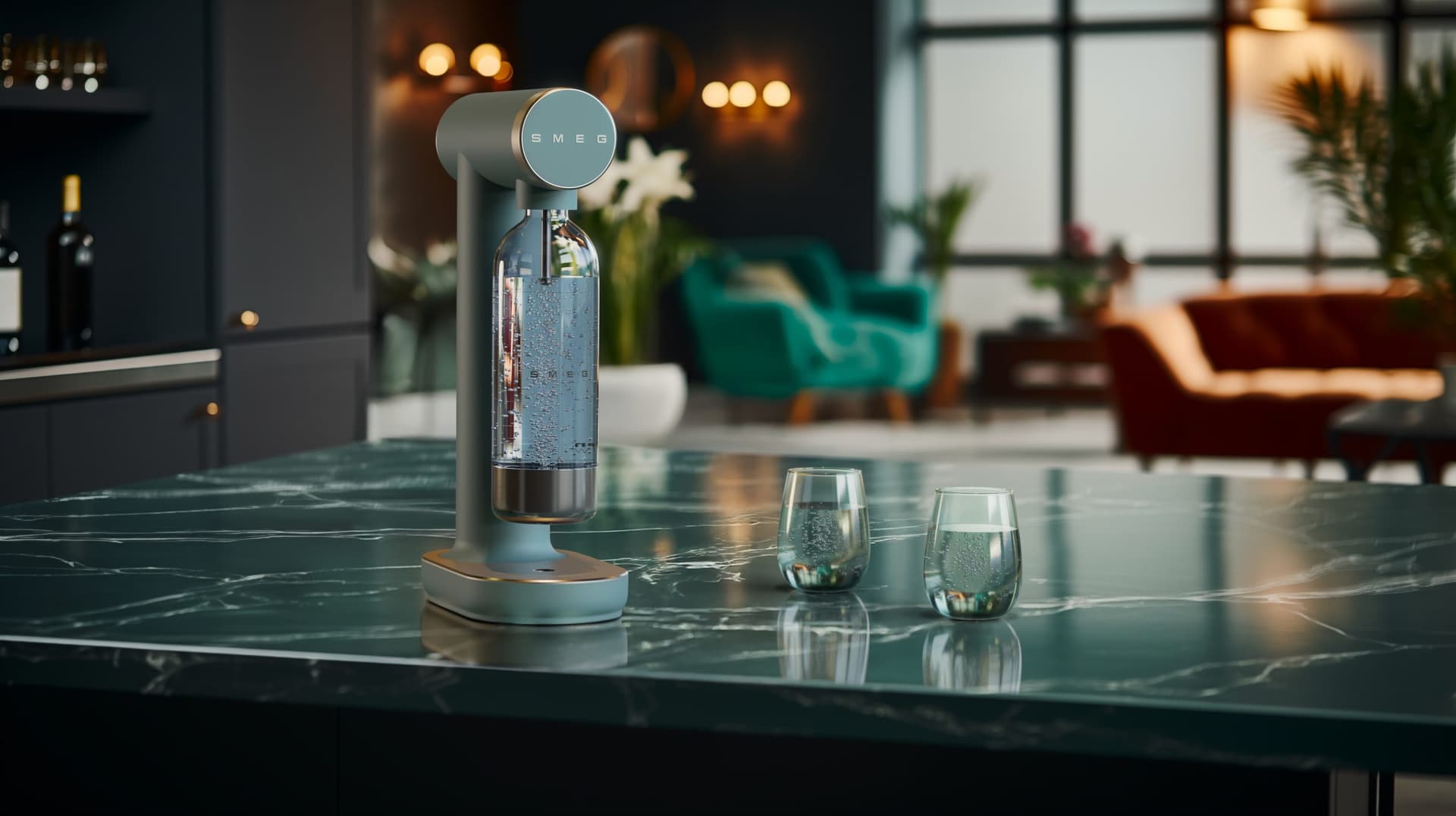 SMEG SKC01EGM Sodamaker Emerald green (afbeelding 4 van 4)