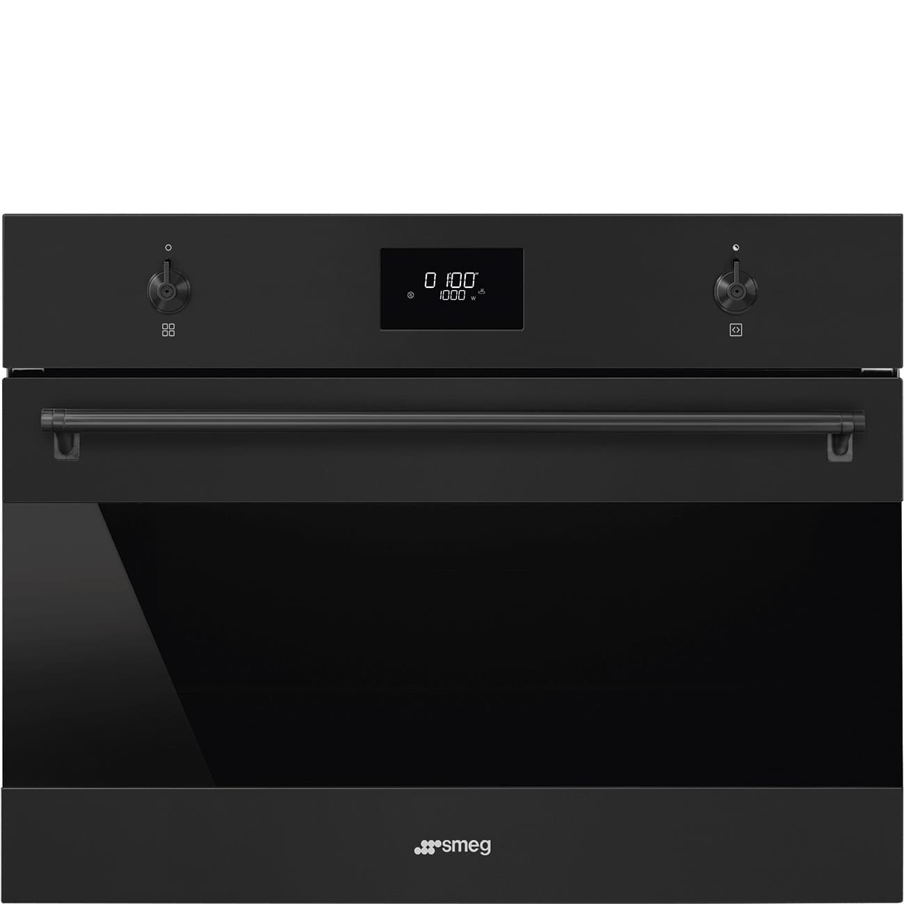 SMEG SO4301M1N combi-magnetron oven, Mat zwart