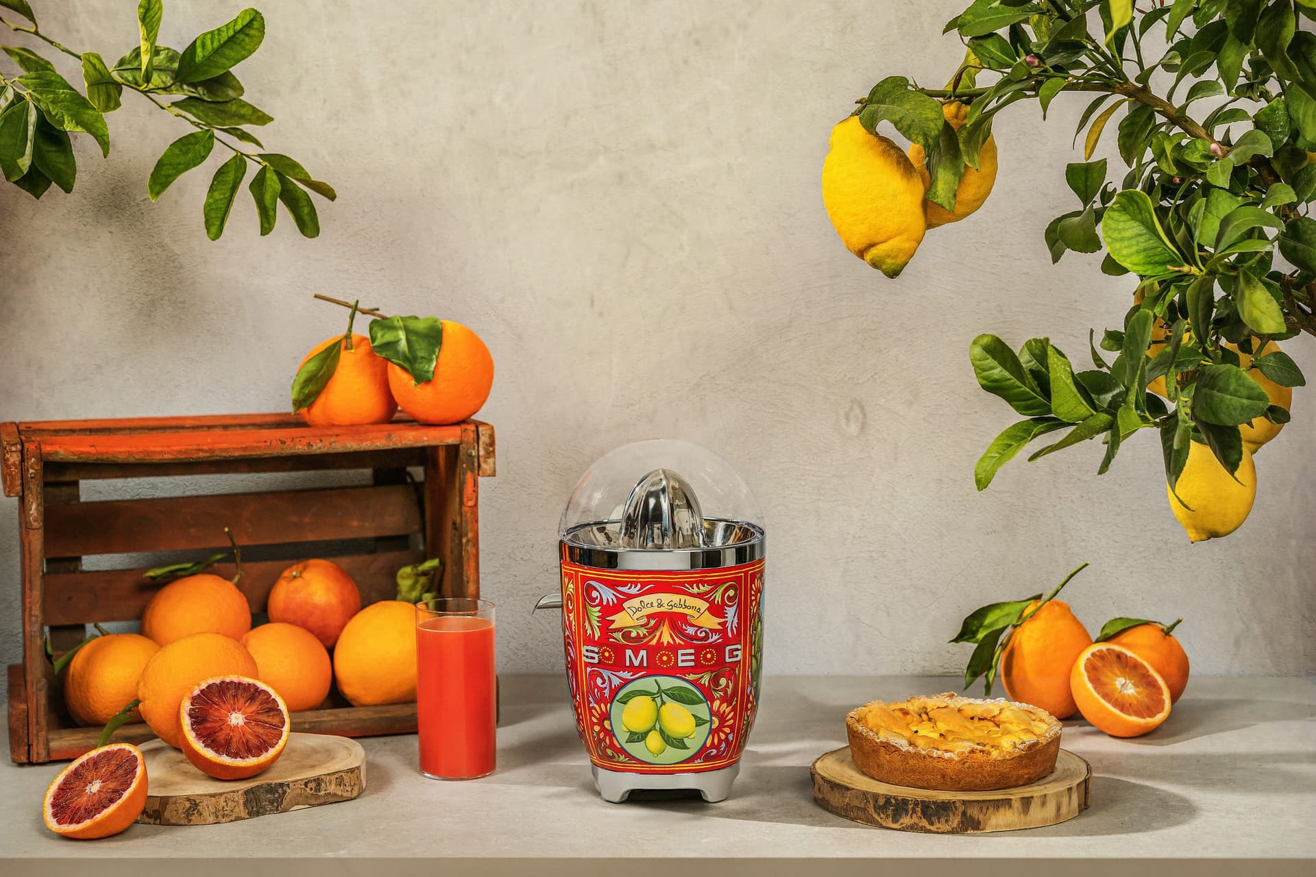 SMEG CJF01DGEU citruspers D&G Sicily is my love, Dolce & Gabbana (afbeelding 2 van 2)