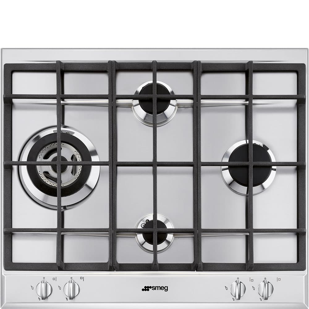 SMEG P261XGHNLK kookplaat, Rvs