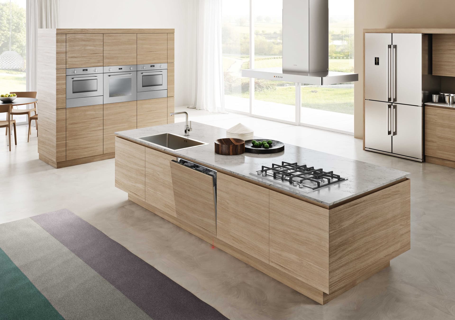 SMEG P261XGHNLK kookplaat, Rvs (afbeelding 2 van 3)