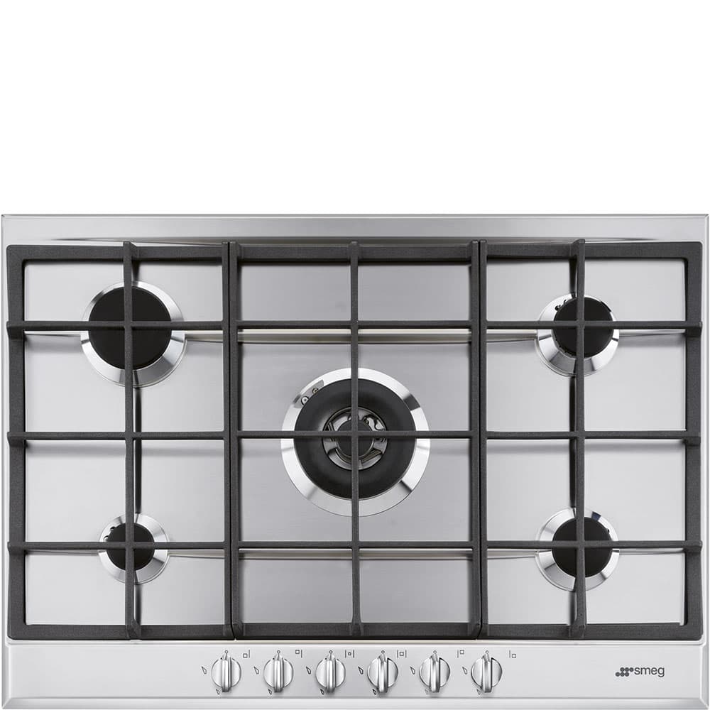 SMEG P272XGHNLK kookplaat, Rvs