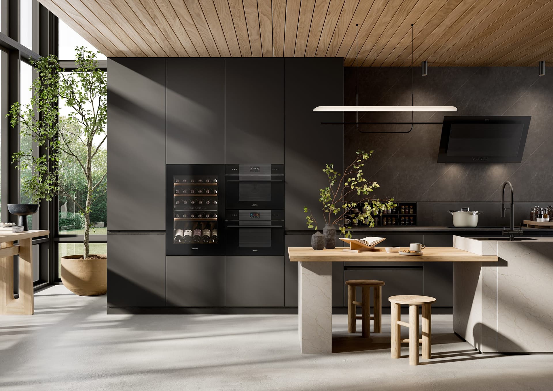 SMEG CVI040BE wijnklimaatkast zwart (afbeelding 3 van 5)