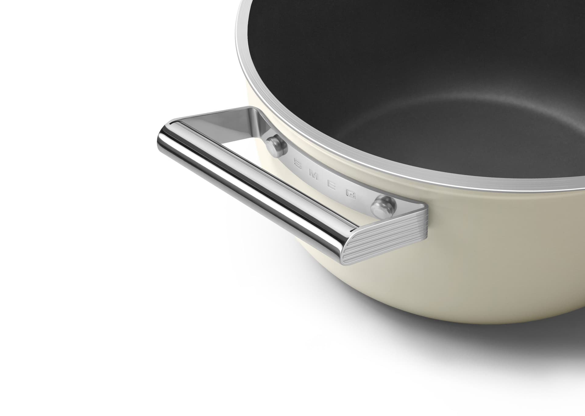 SMEG CSF2412CRM braadpan crème (afbeelding 2 van 3)