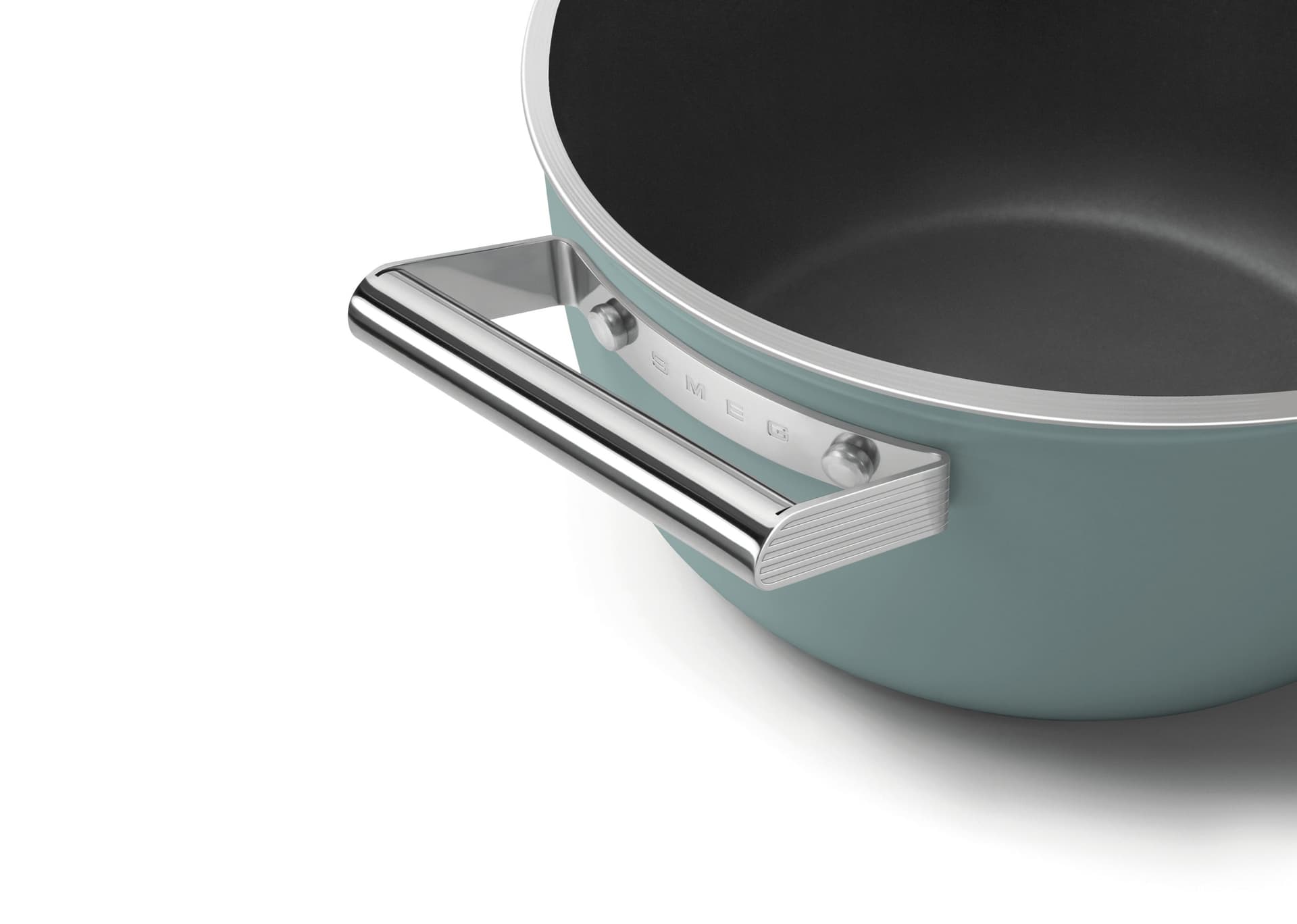 SMEG CSF2412EGM braadpan emerald green (afbeelding 2 van 3)