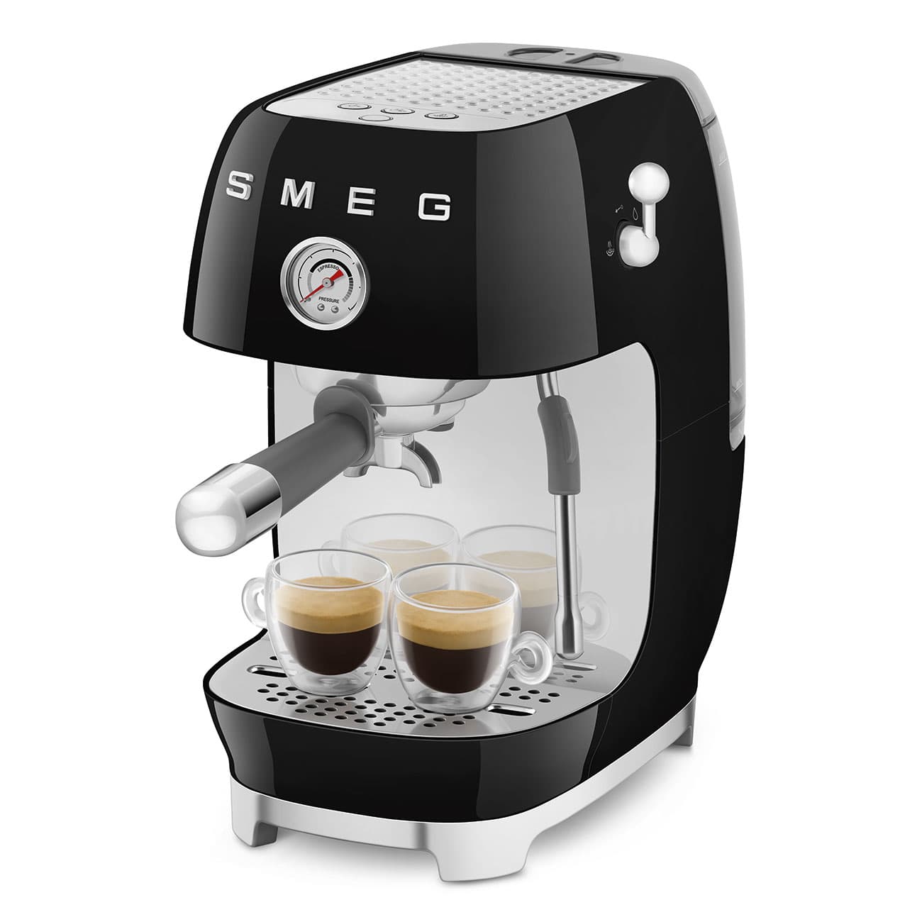 SMEG ECF03BLEU espressomachine, Zwart (afbeelding 4 van 6)