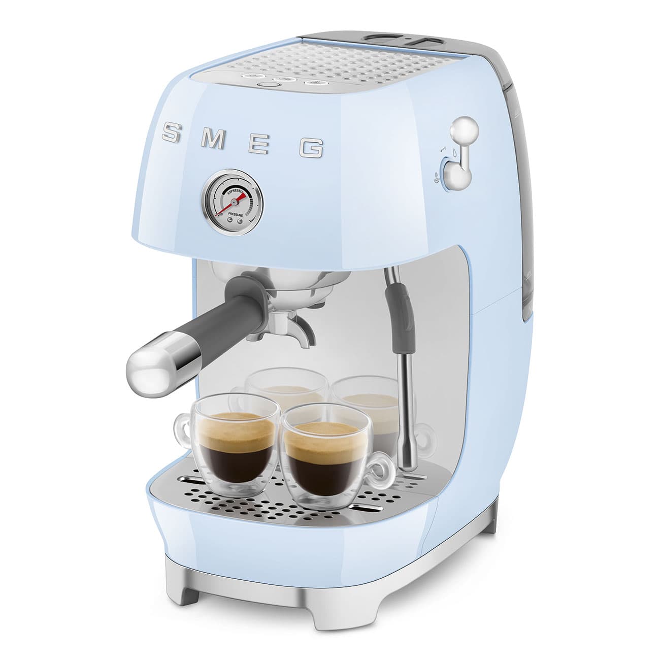 SMEG ECF03PBEU espressomachine, Pastelblauw (afbeelding 4 van 6)