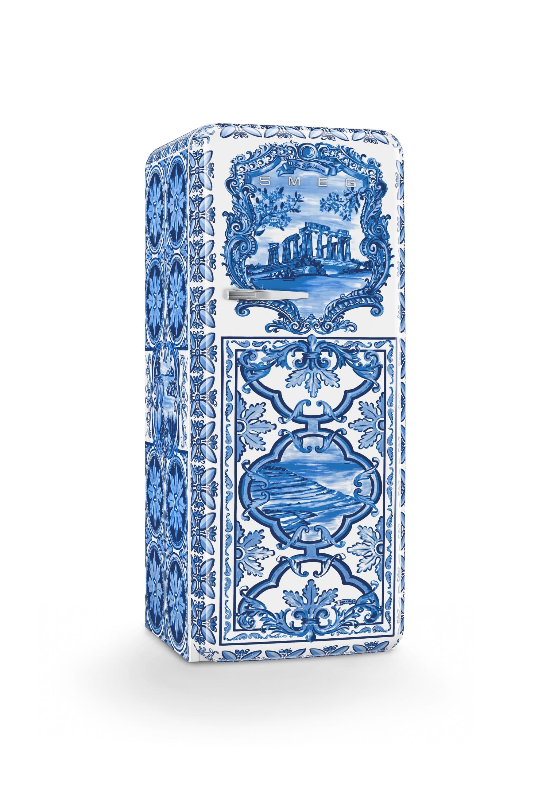 SMEG FAB28RDGME6 retro koelkast, Dolce & Gabbana (afbeelding 3 van 4)