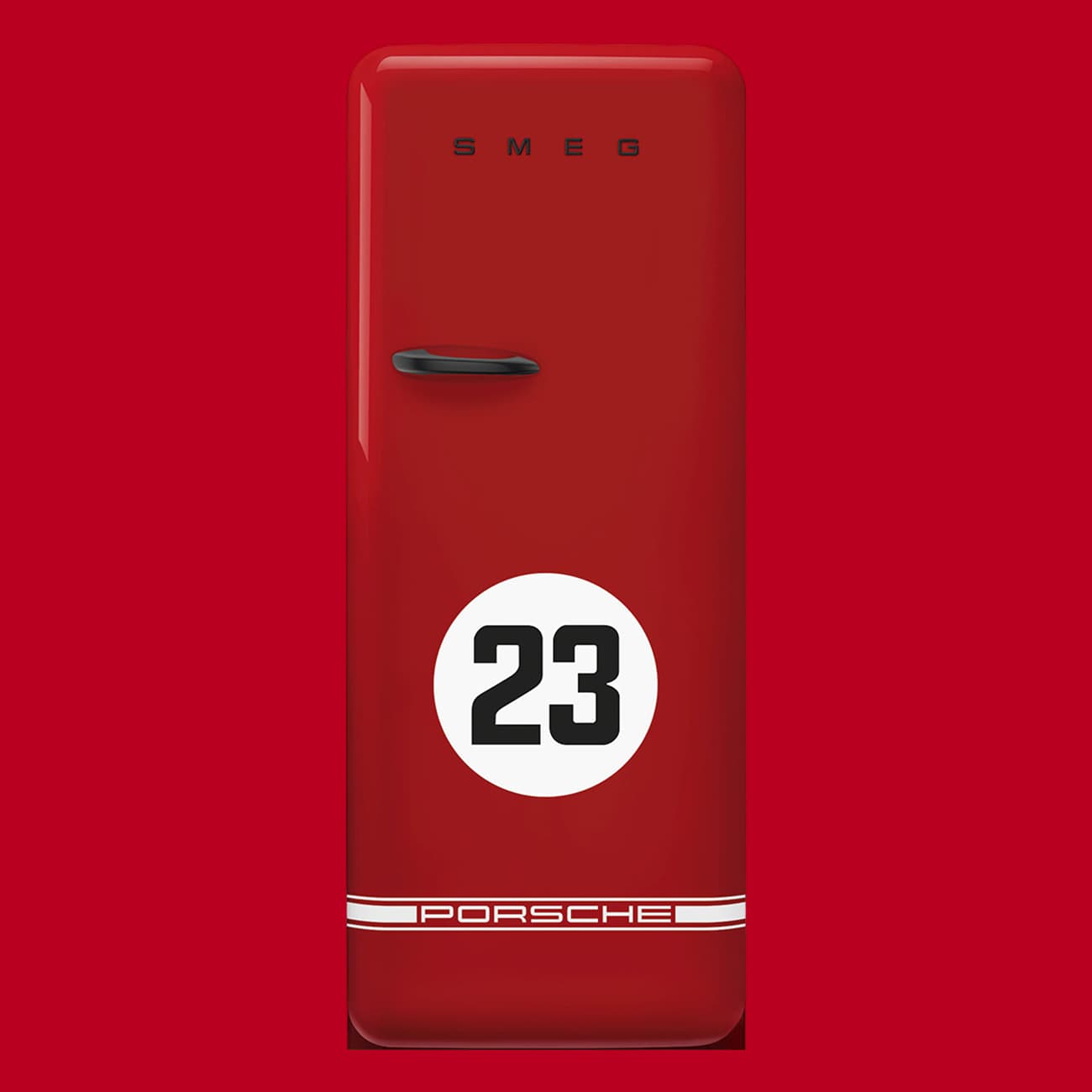 SMEG FAB28RDP9176 retro koelkast, Porsche x SMEG (afbeelding 1 van 4)