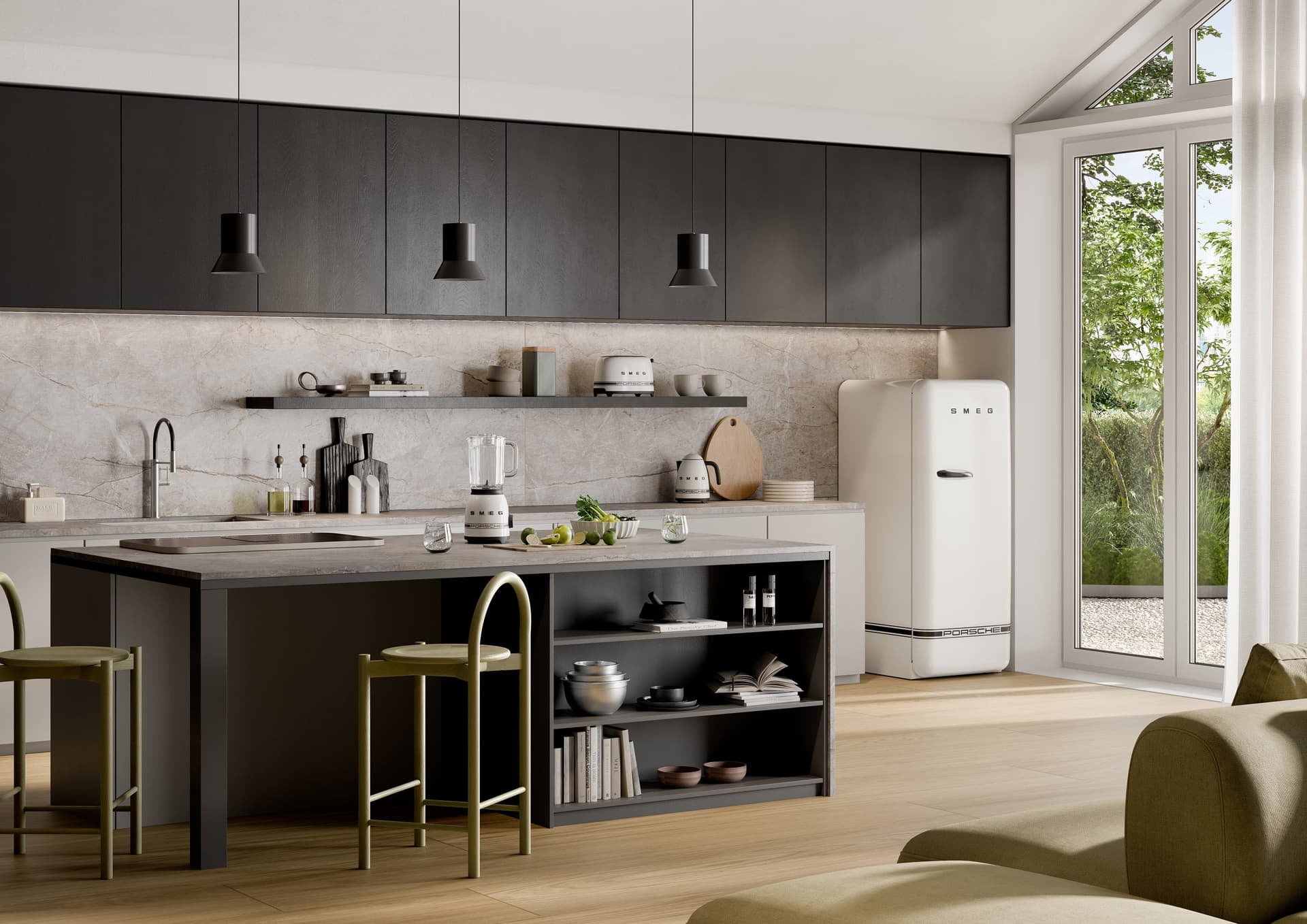 SMEG BLF03PCWEU blender Porsche Carrara White, Porsche x SMEG (afbeelding 3 van 3)