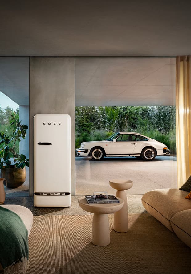 SMEG FAB28RDPCW6 retro koelkast, Porsche x SMEG (afbeelding 3 van 4)