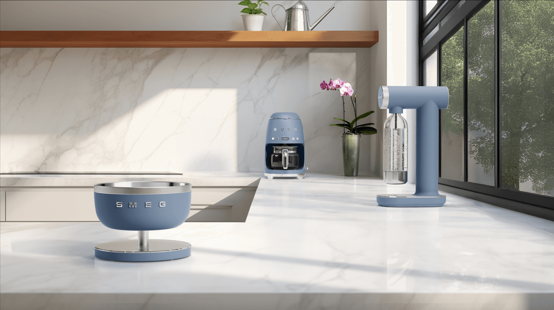 SMEG SKC01SBM Sodamaker storm blue (afbeelding 4 van 4)