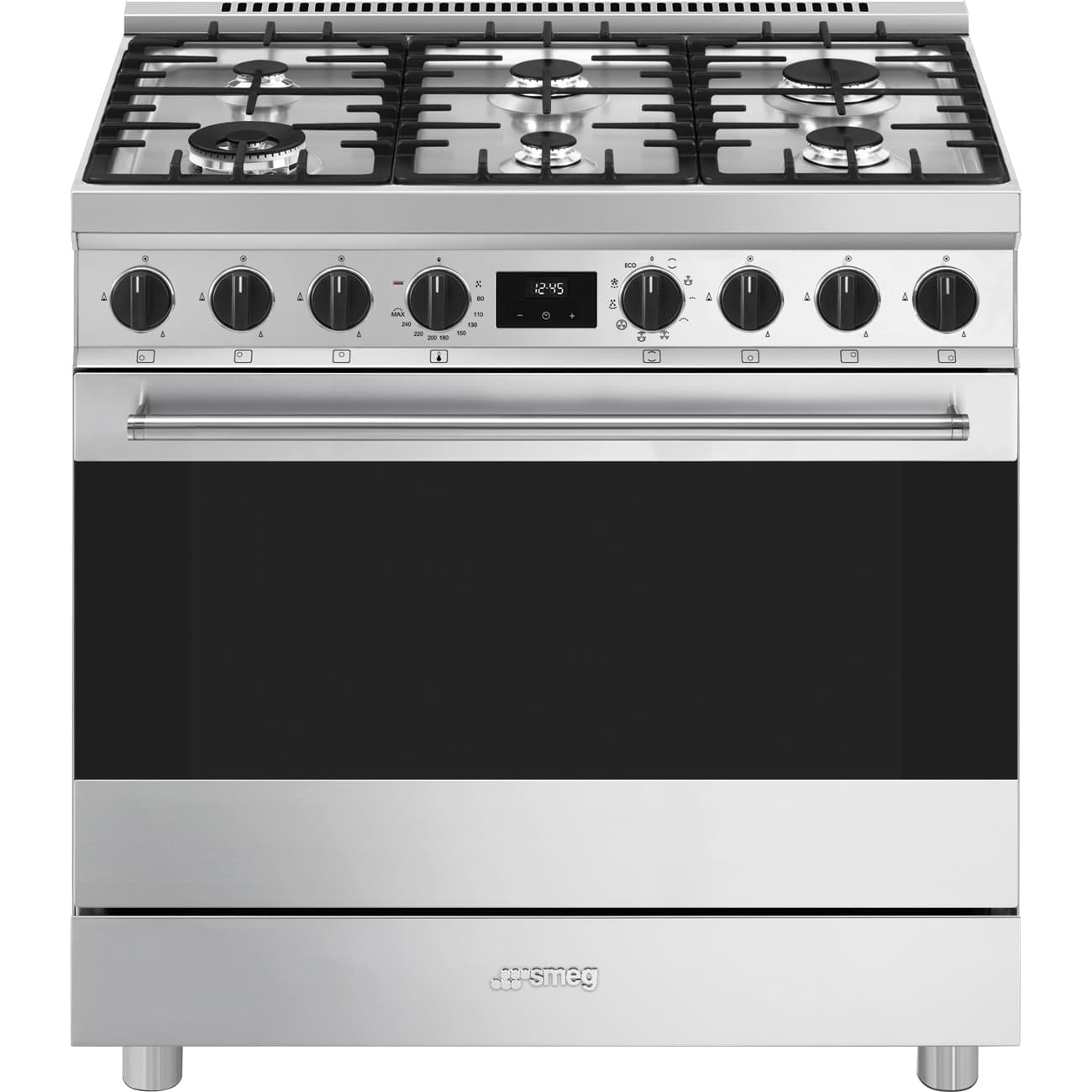 SMEG B91GMXNLK2 fornuis, Rvs