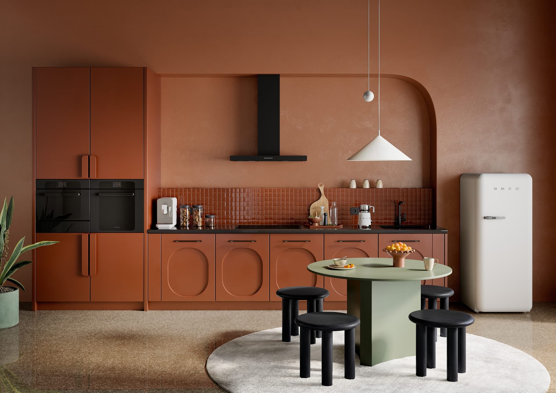 SMEG SO6204S4PB combi-stoom oven, Zwart (afbeelding 2 van 3)