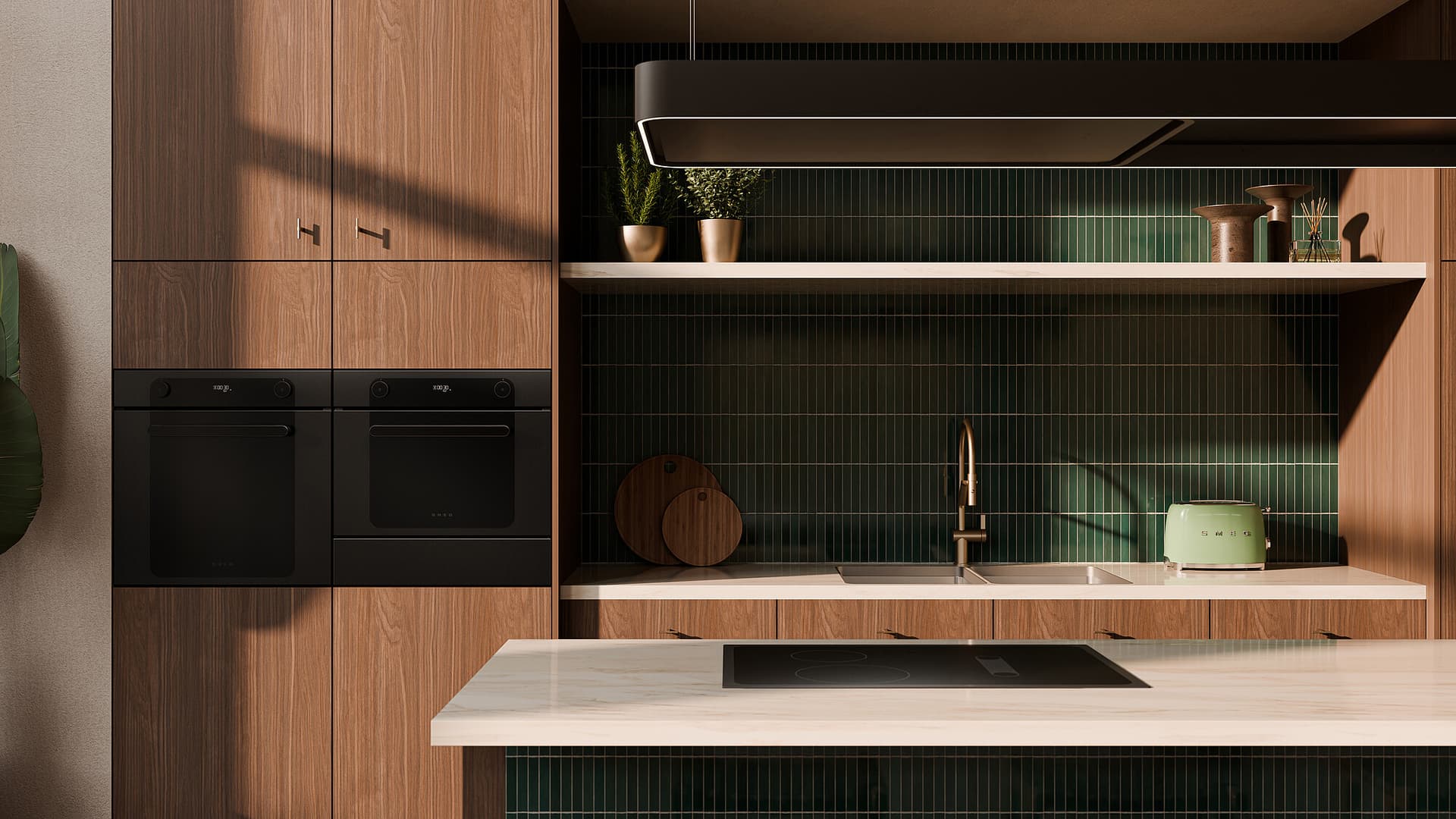 SMEG SF6201TB oven, Zwart (afbeelding 2 van 3)