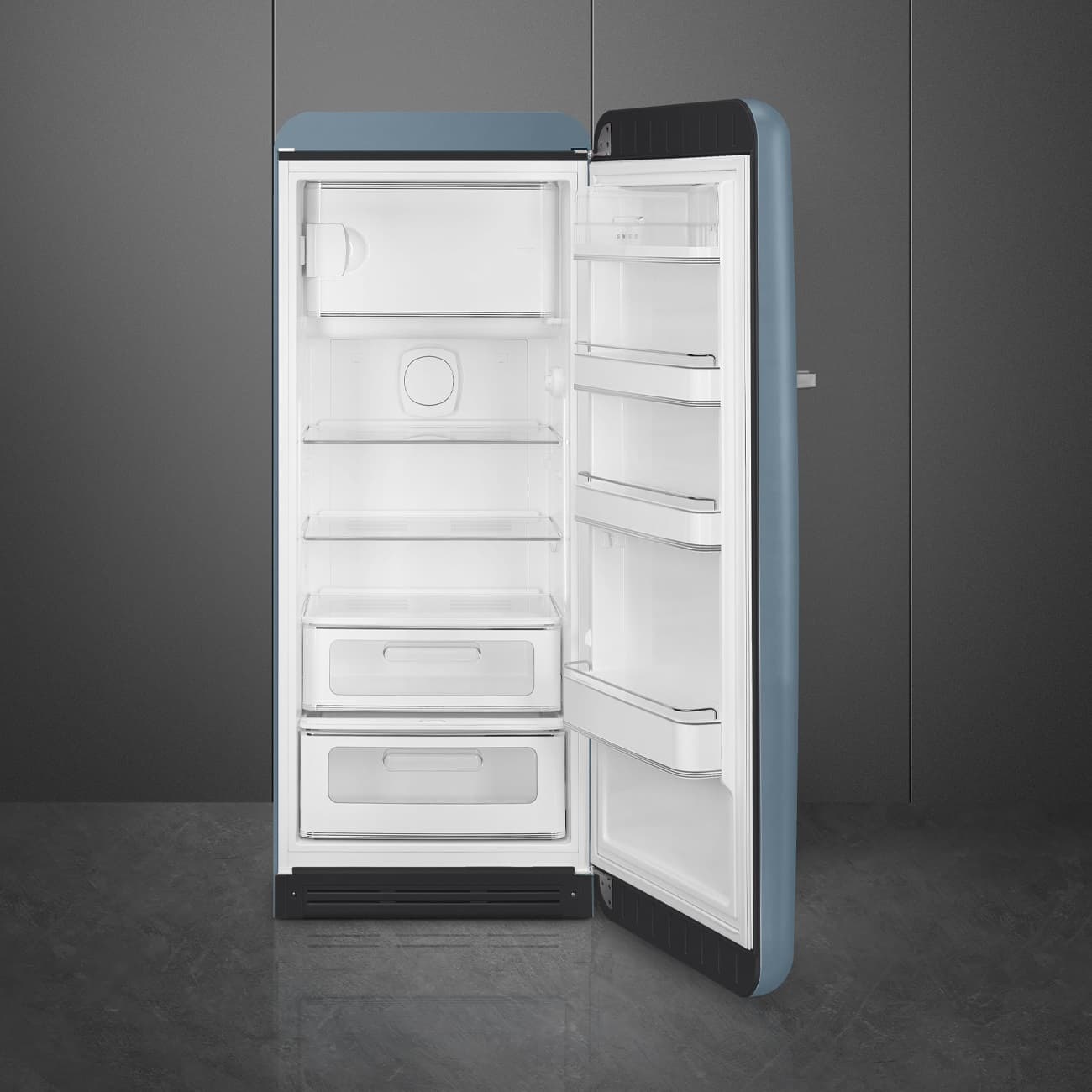 SMEG FAB28RSBM6 retro koelkast, Storm blue (afbeelding 2 van 6)