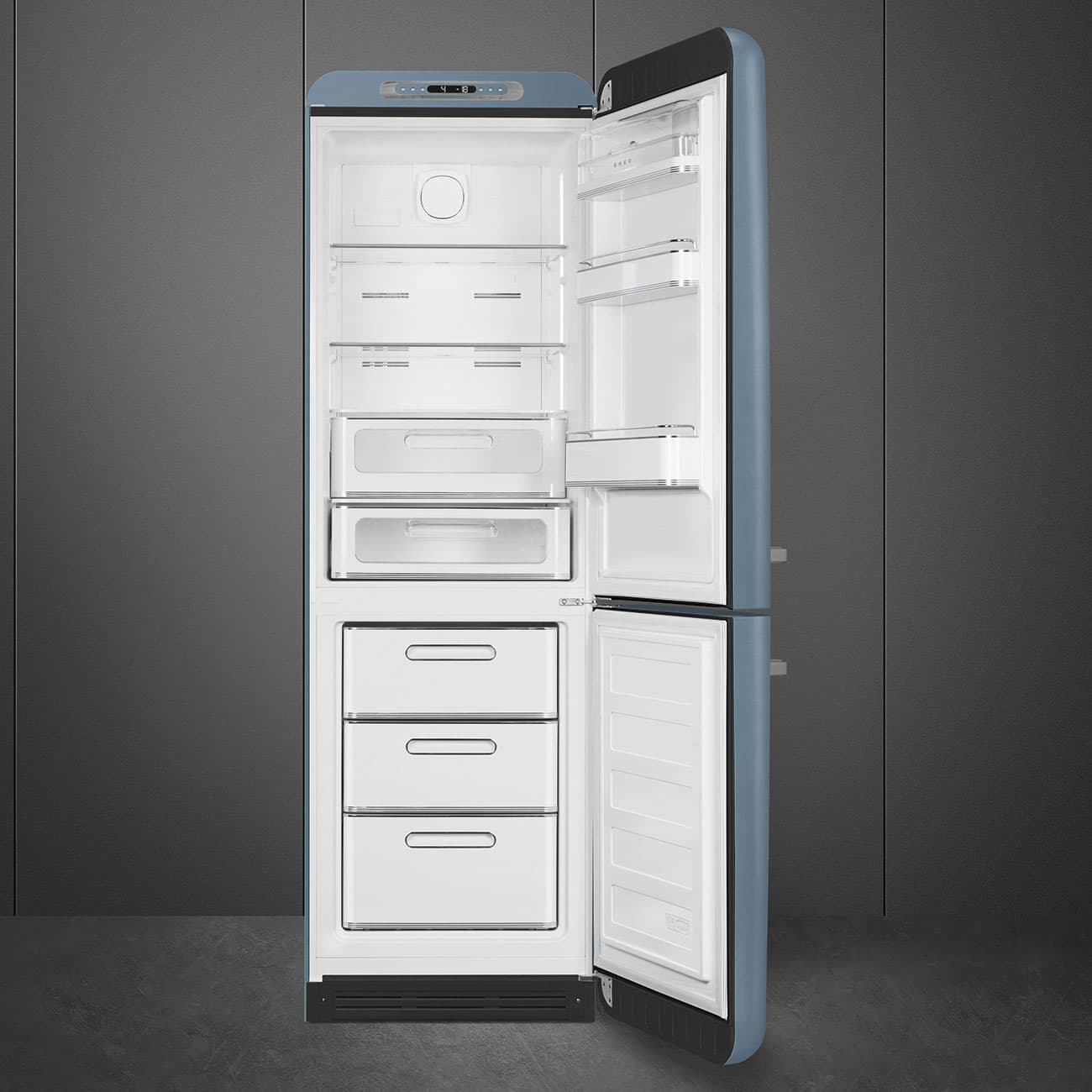 SMEG FAB32RSBM6 retro koelkast, Storm blue (afbeelding 2 van 7)