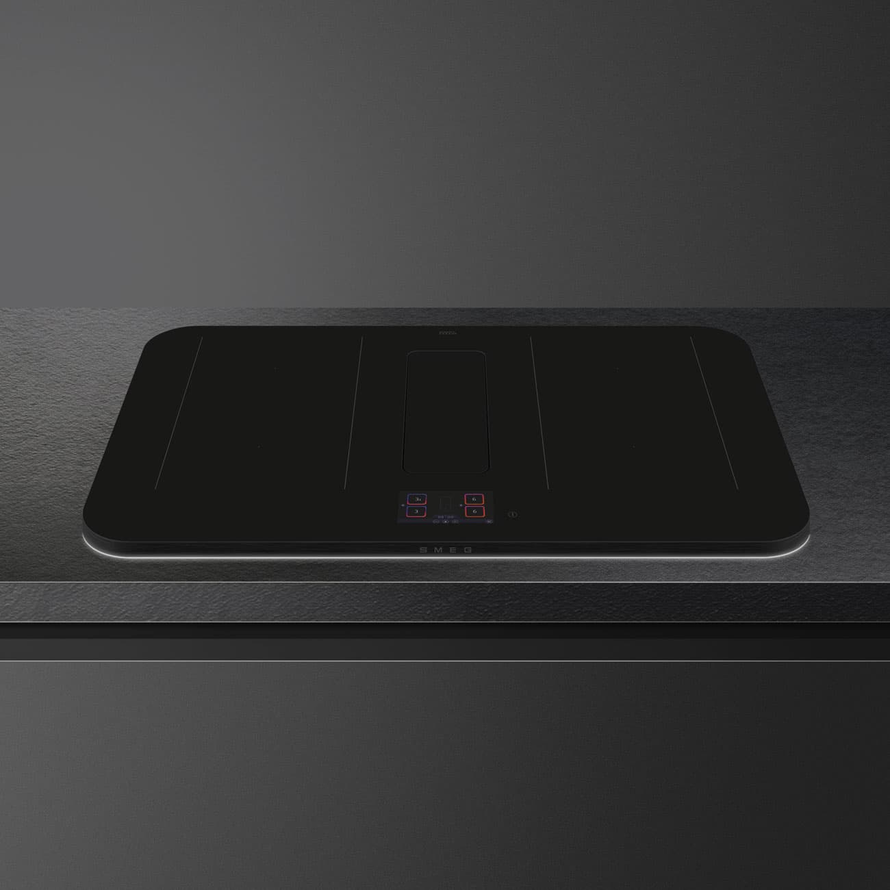 SMEG HHSL7845MB kookplaat, Zwart (afbeelding 2 van 5)