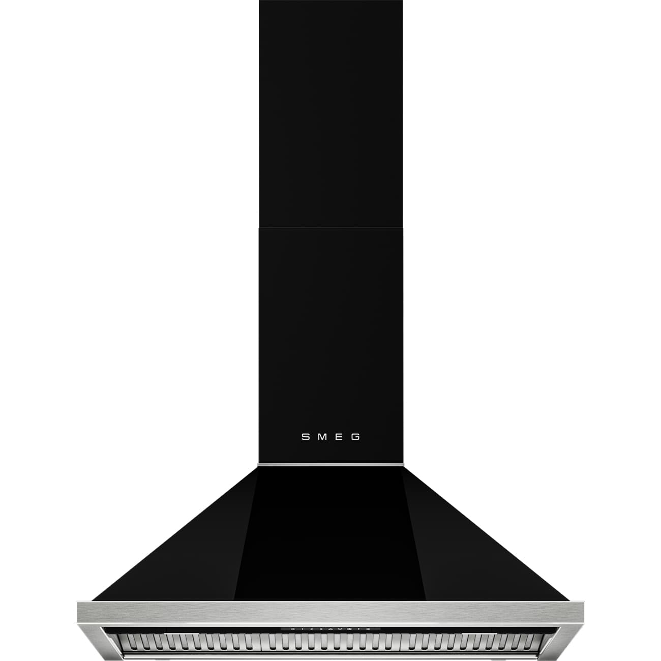 SMEG KCU94BL wand afzuigkap, Zwart (afbeelding 1 van 5)
