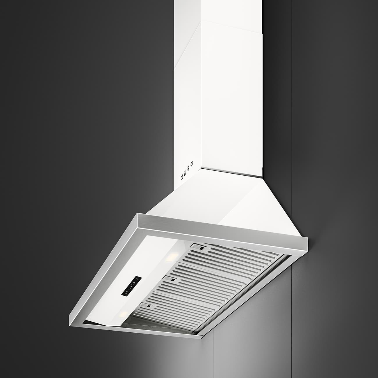 SMEG KCU94WH wand afzuigkap, Wit (afbeelding 4 van 5)