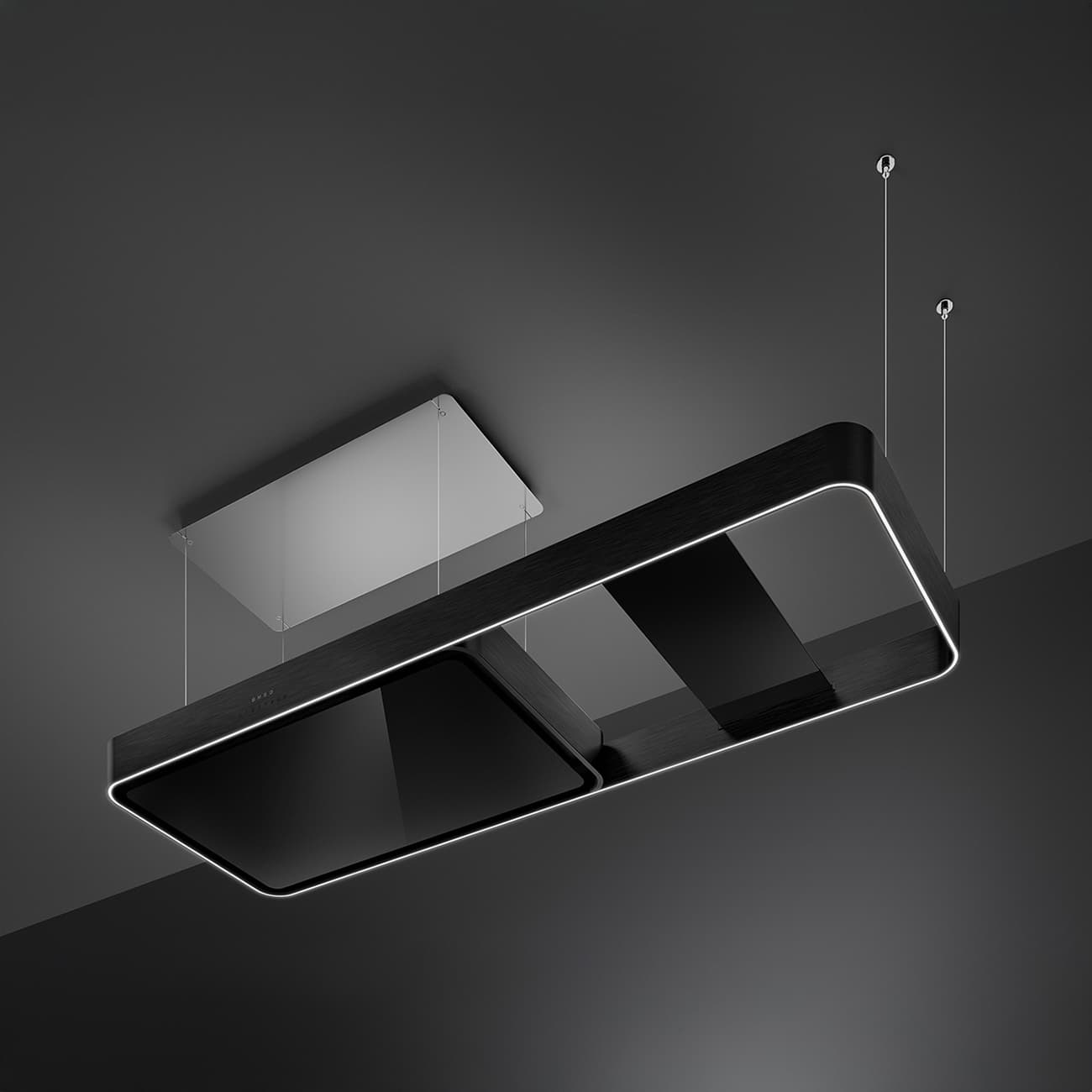 SMEG KSLS18MB eiland afzuigkap, Mat zwart (afbeelding 2 van 4)