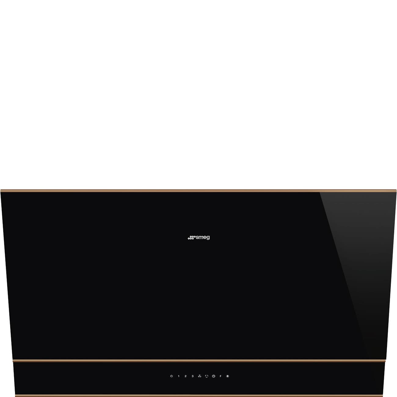 SMEG KV694R wand afzuigkap, Zwart (afbeelding 1 van 4)