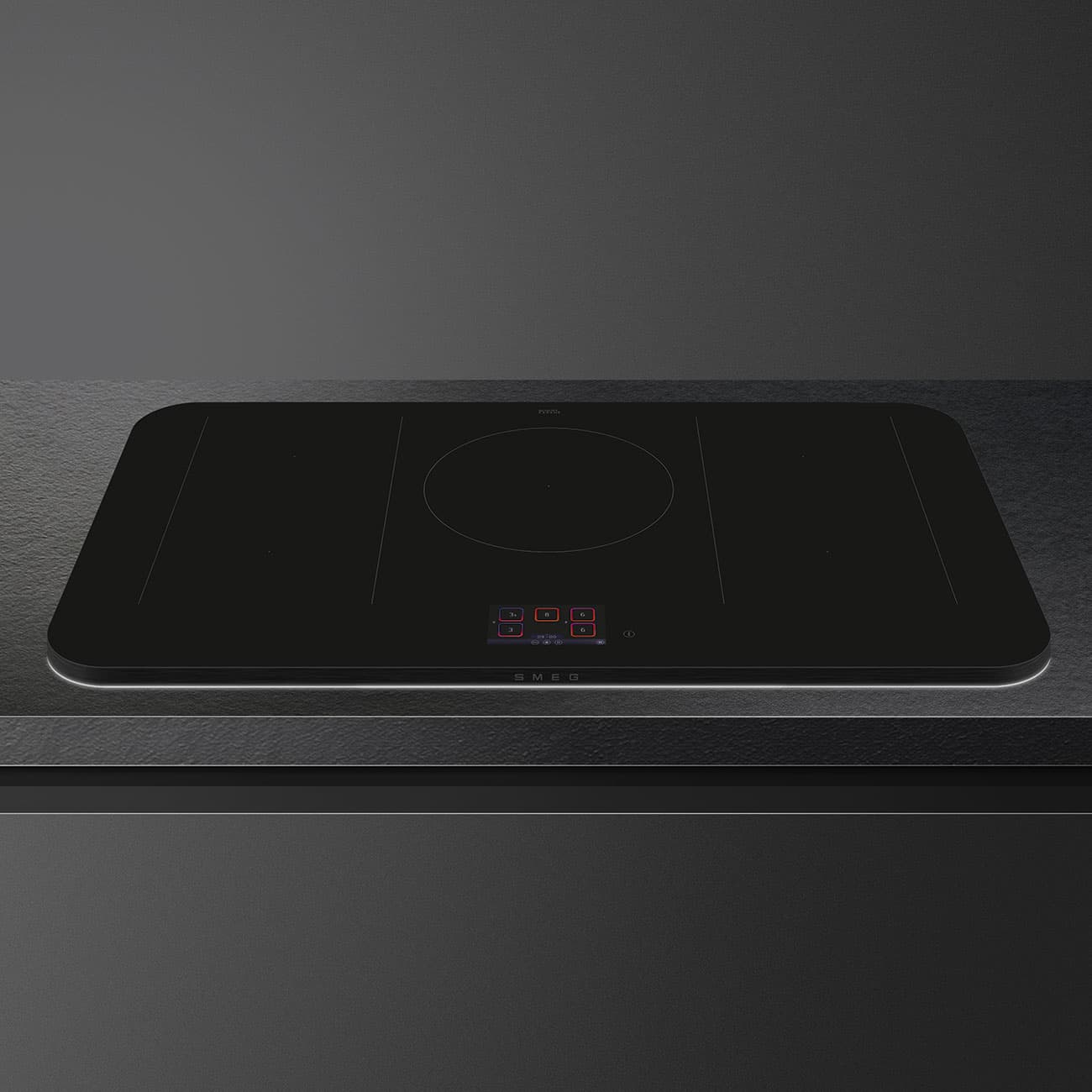 SMEG SISL7955MB kookplaat, Zwart (afbeelding 3 van 5)