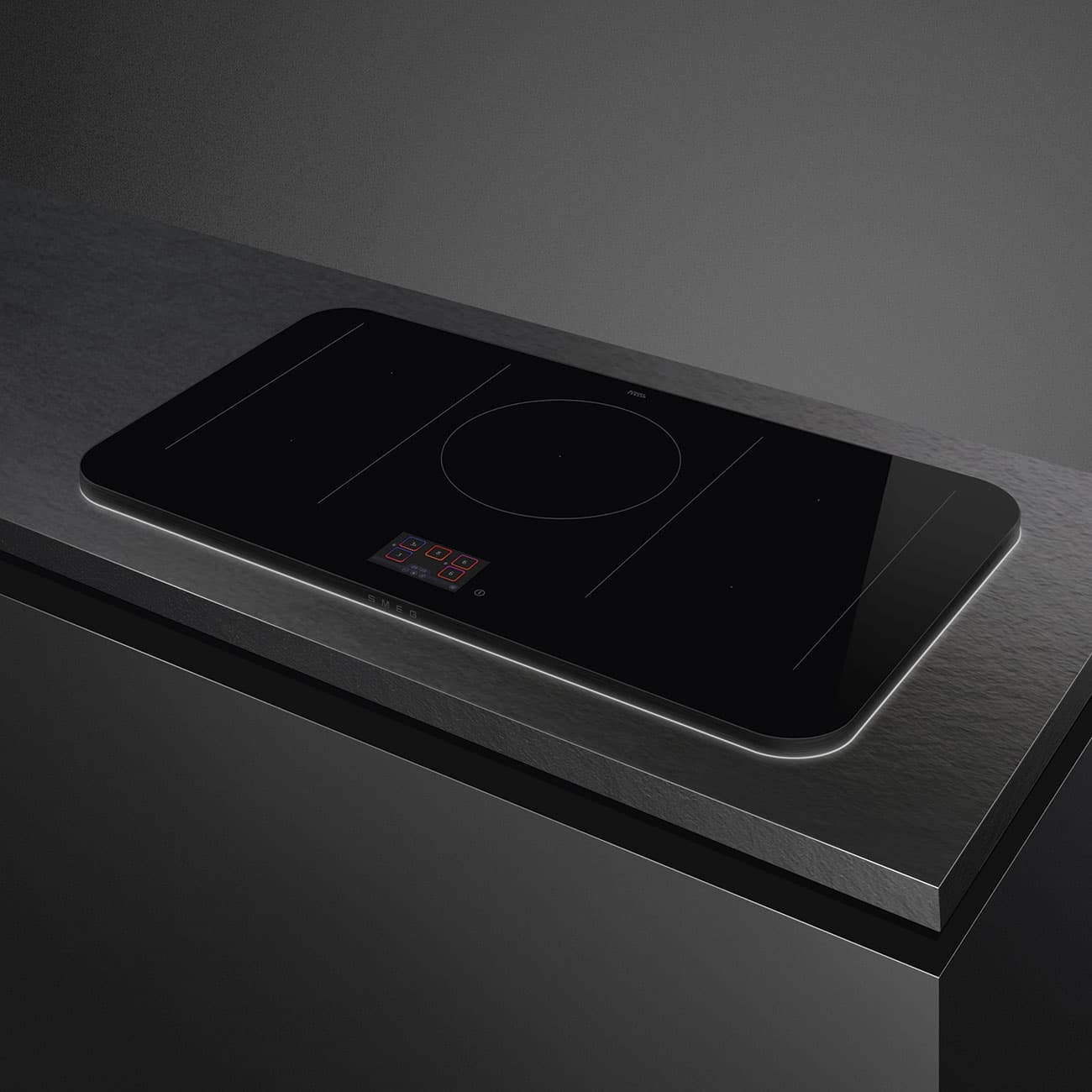 SMEG SISL7955MB kookplaat, Zwart (afbeelding 4 van 5)